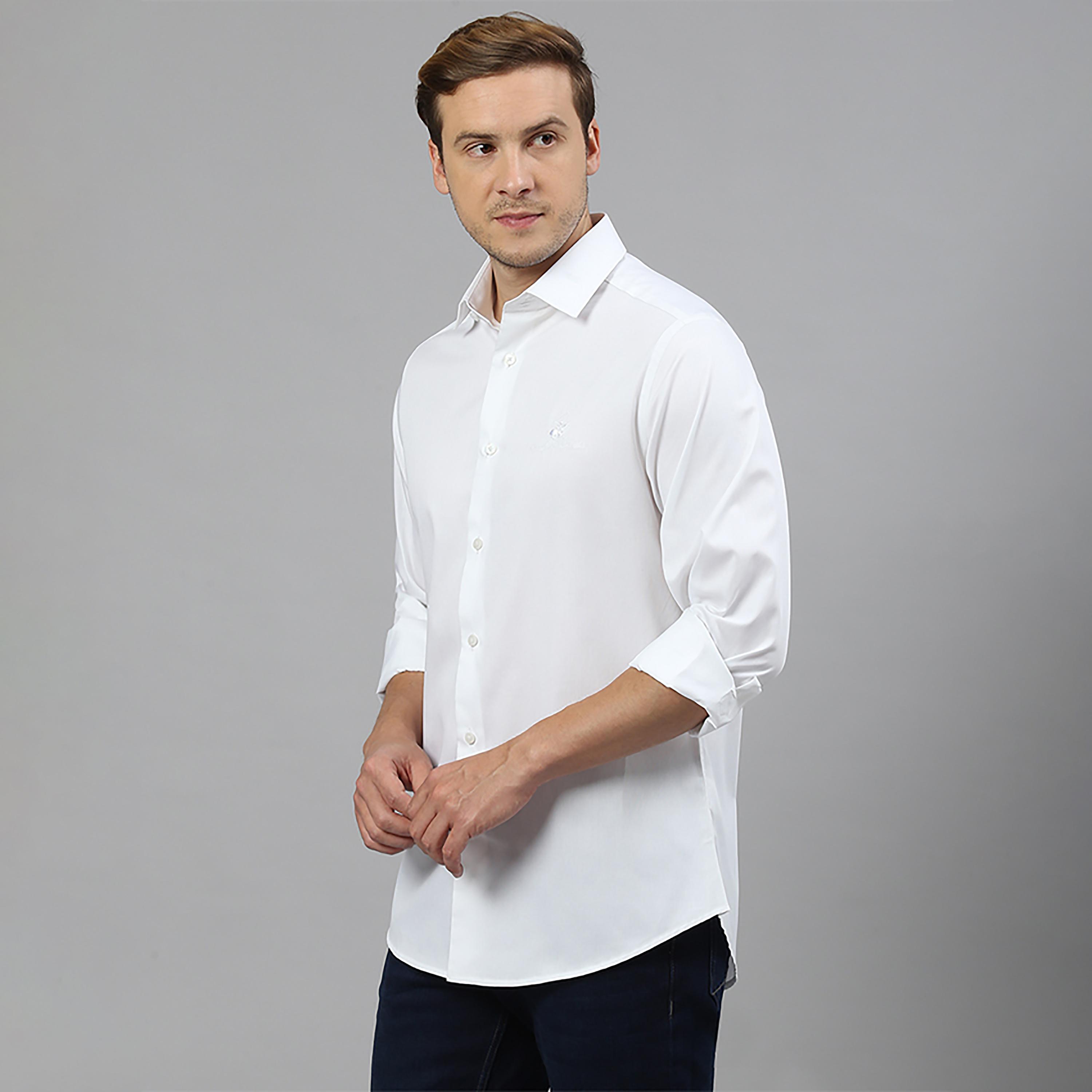 تي شيرت كاجوال بولو بياقة سادة وأكمام طويلة من بيفرلي هيلز بولو كلوب-men-clothing-shirts-image-6