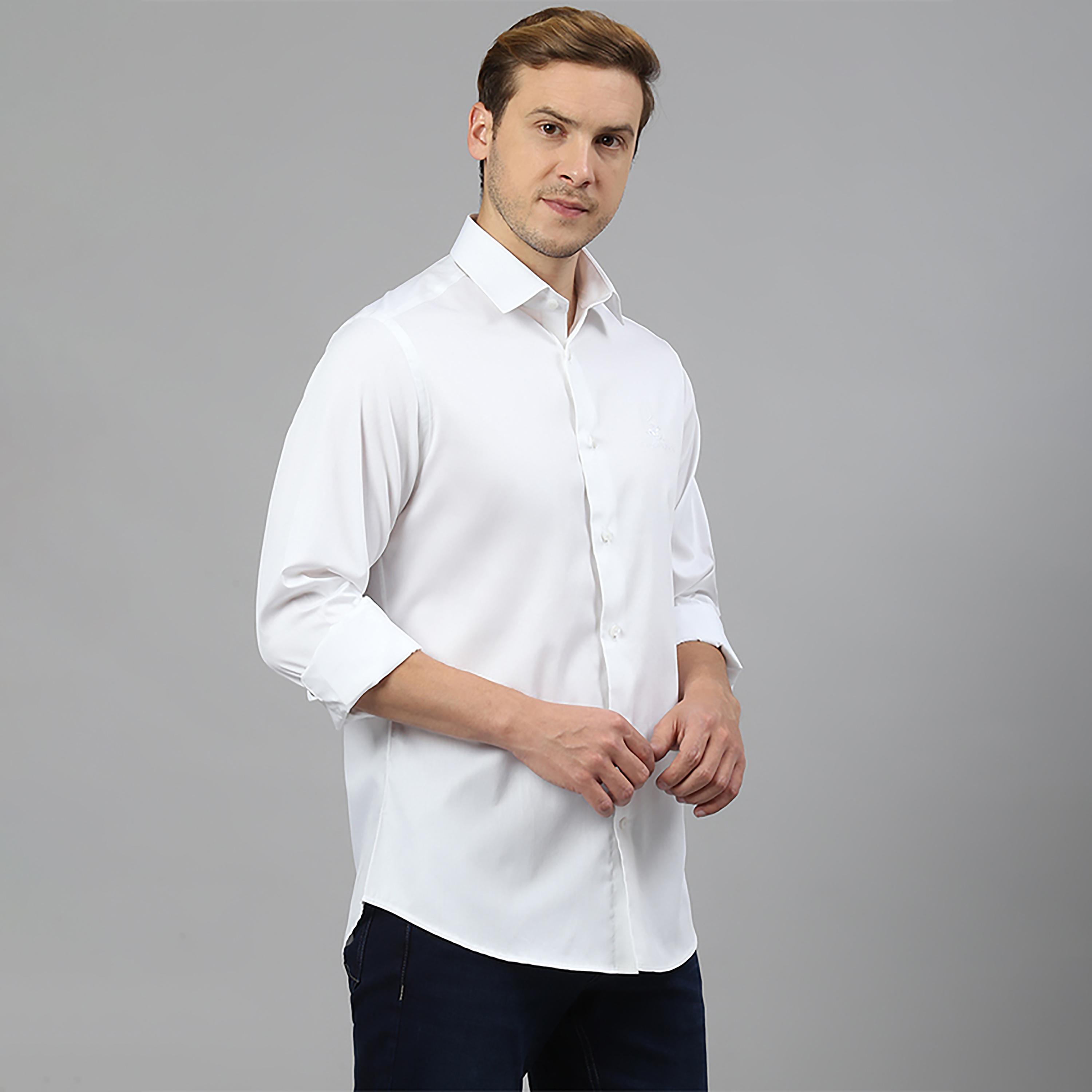 تي شيرت كاجوال بولو بياقة سادة وأكمام طويلة من بيفرلي هيلز بولو كلوب-men-clothing-shirts-image-7