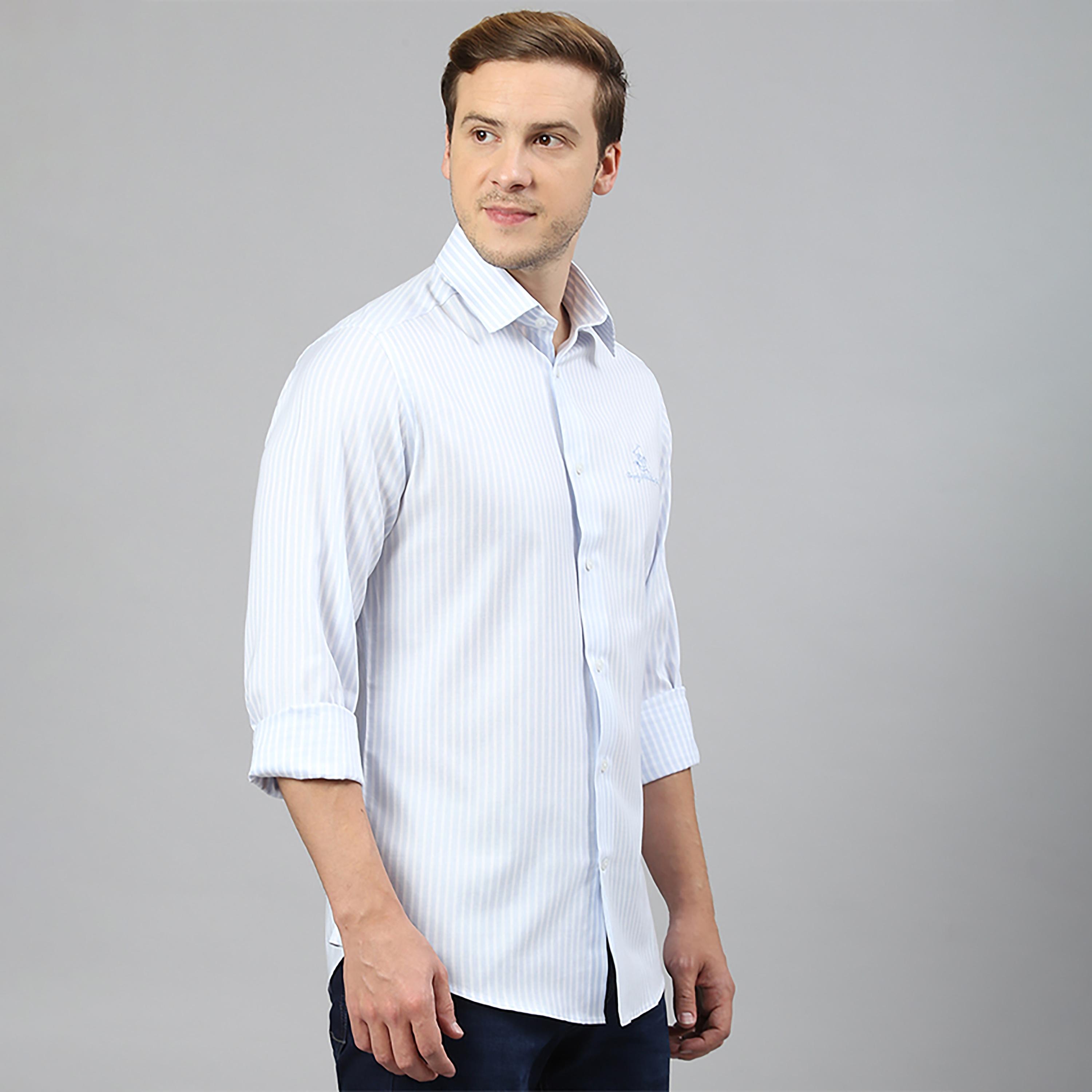 Beverly Hills Polo Club Striped Collared Long Sleeves Casual Shirt-men-clothing-shirts-image-3