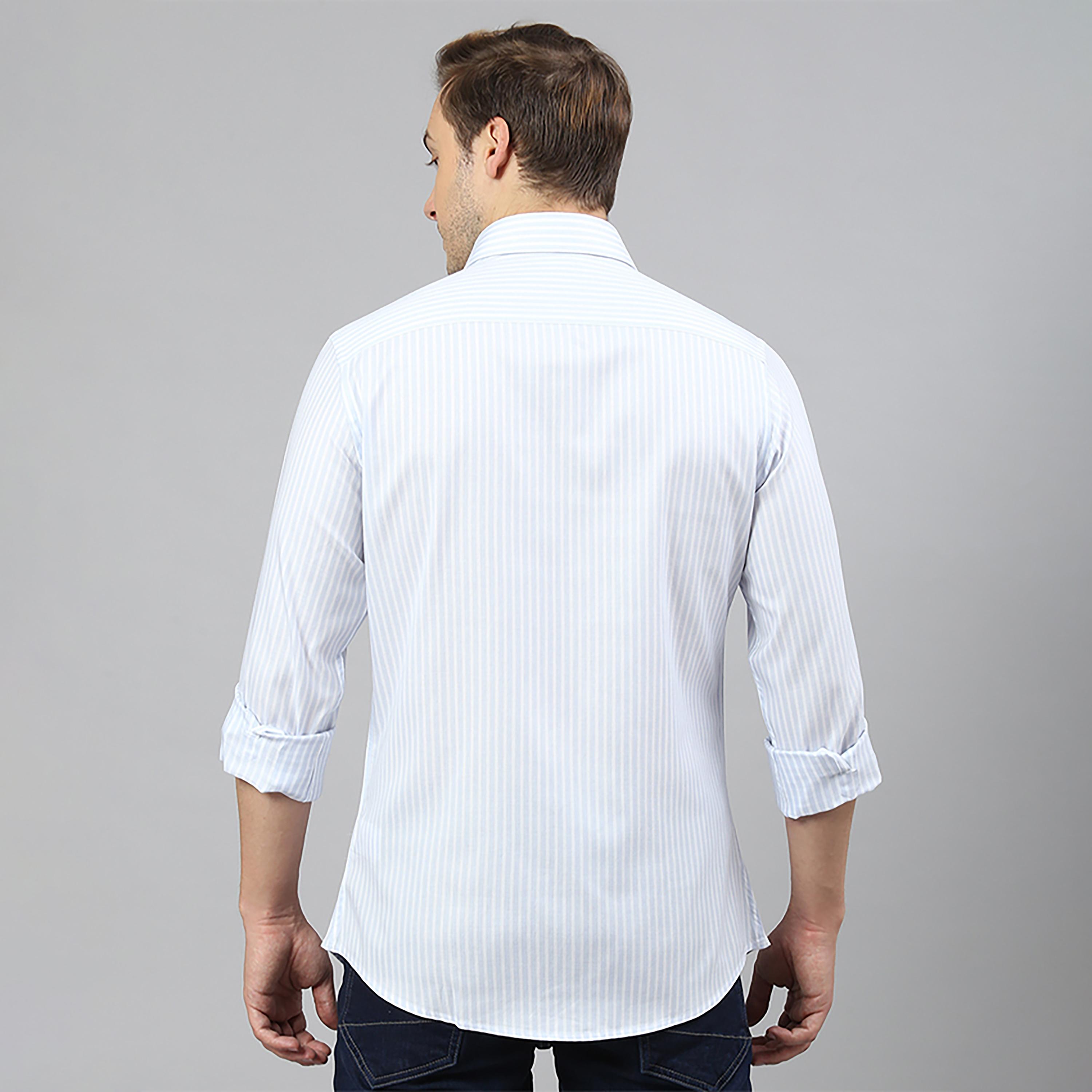 تي شيرت كاجوال بولو بياقة مخططة وأكمام طويلة من بيفرلي هيلز بولو كلوب-men-clothing-shirts-image-4