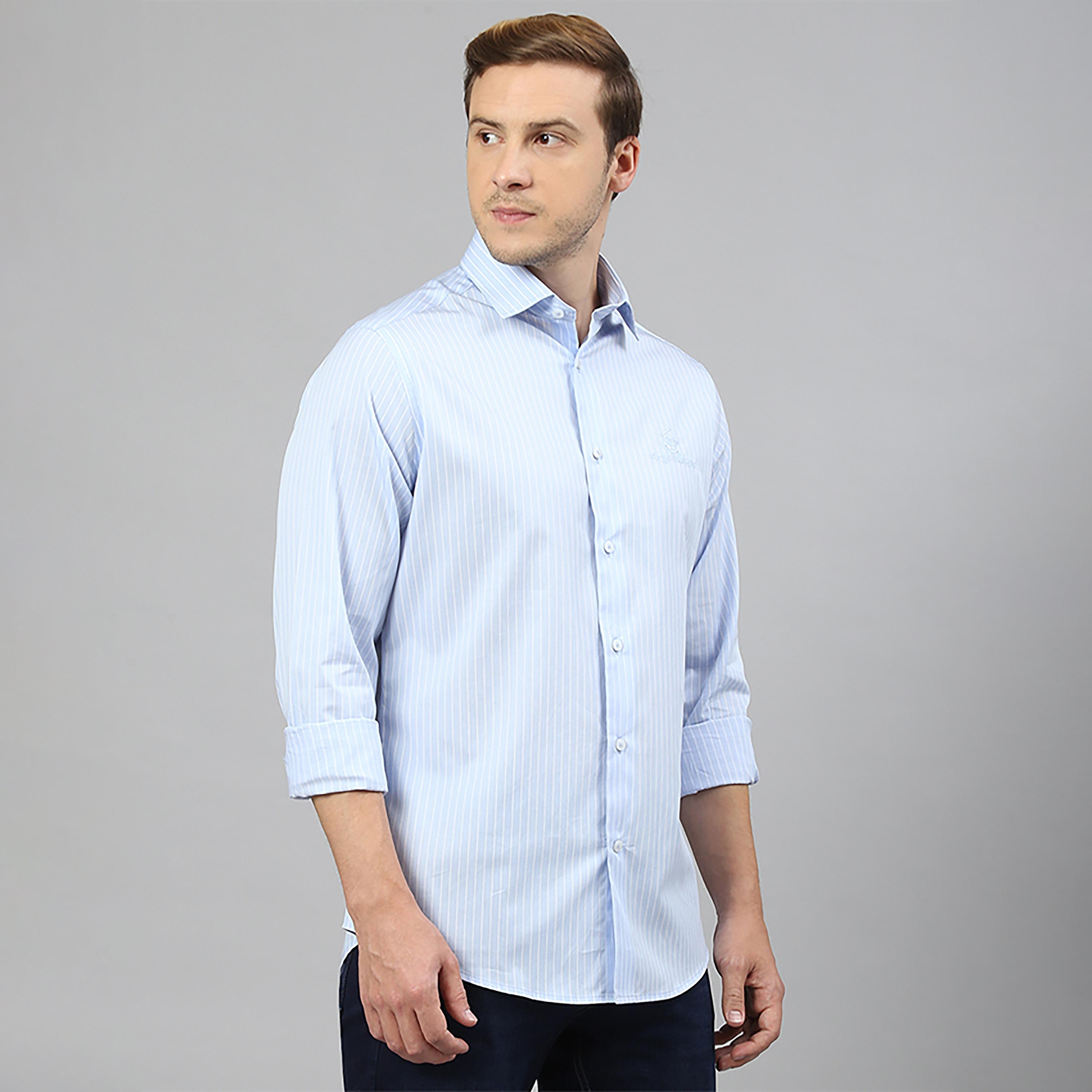Beverly Hills Polo Club Striped Collared Long Sleeves Casual Shirt-men-clothing-shirts-image-3