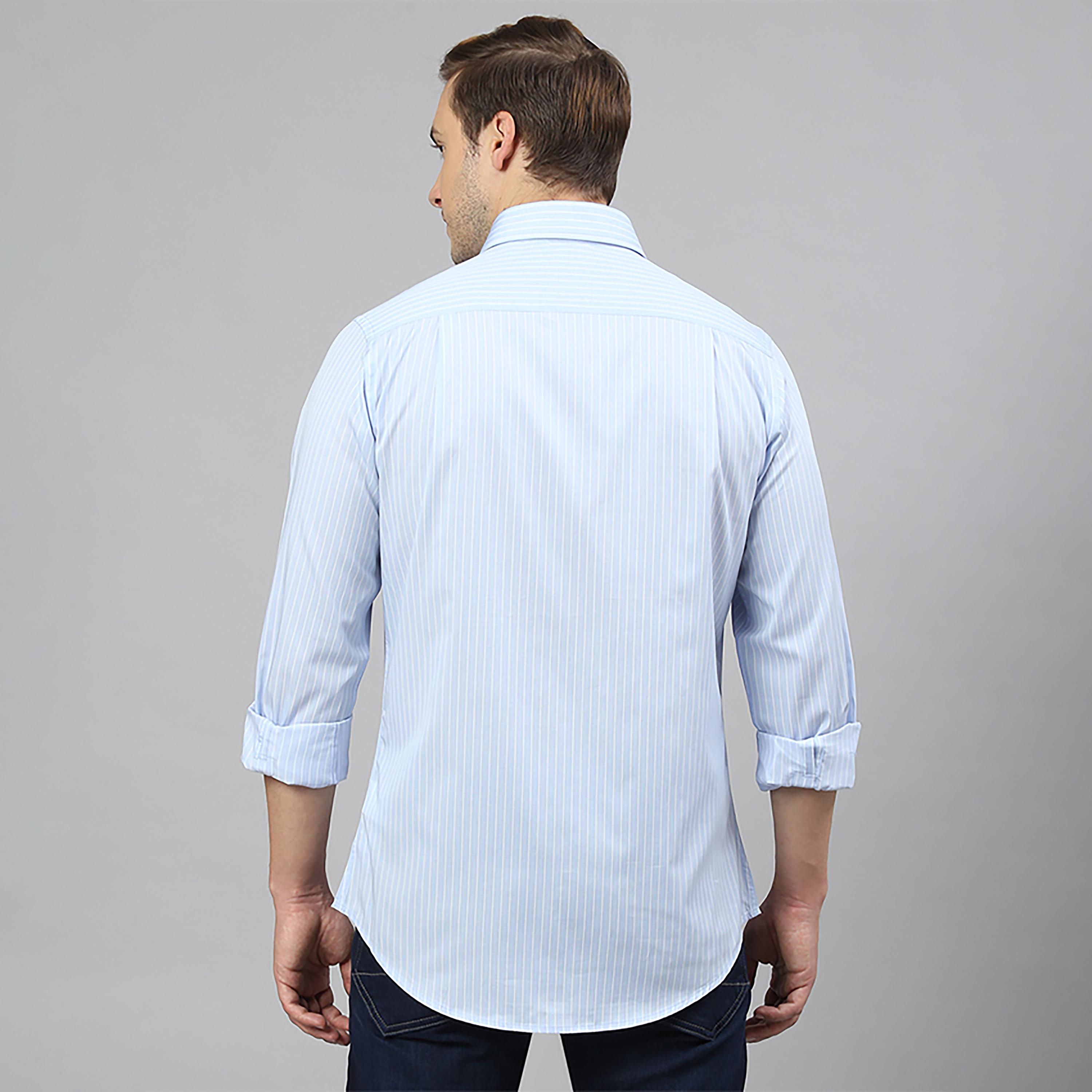 Beverly Hills Polo Club Striped Collared Long Sleeves Casual Shirt-men-clothing-shirts-image-4