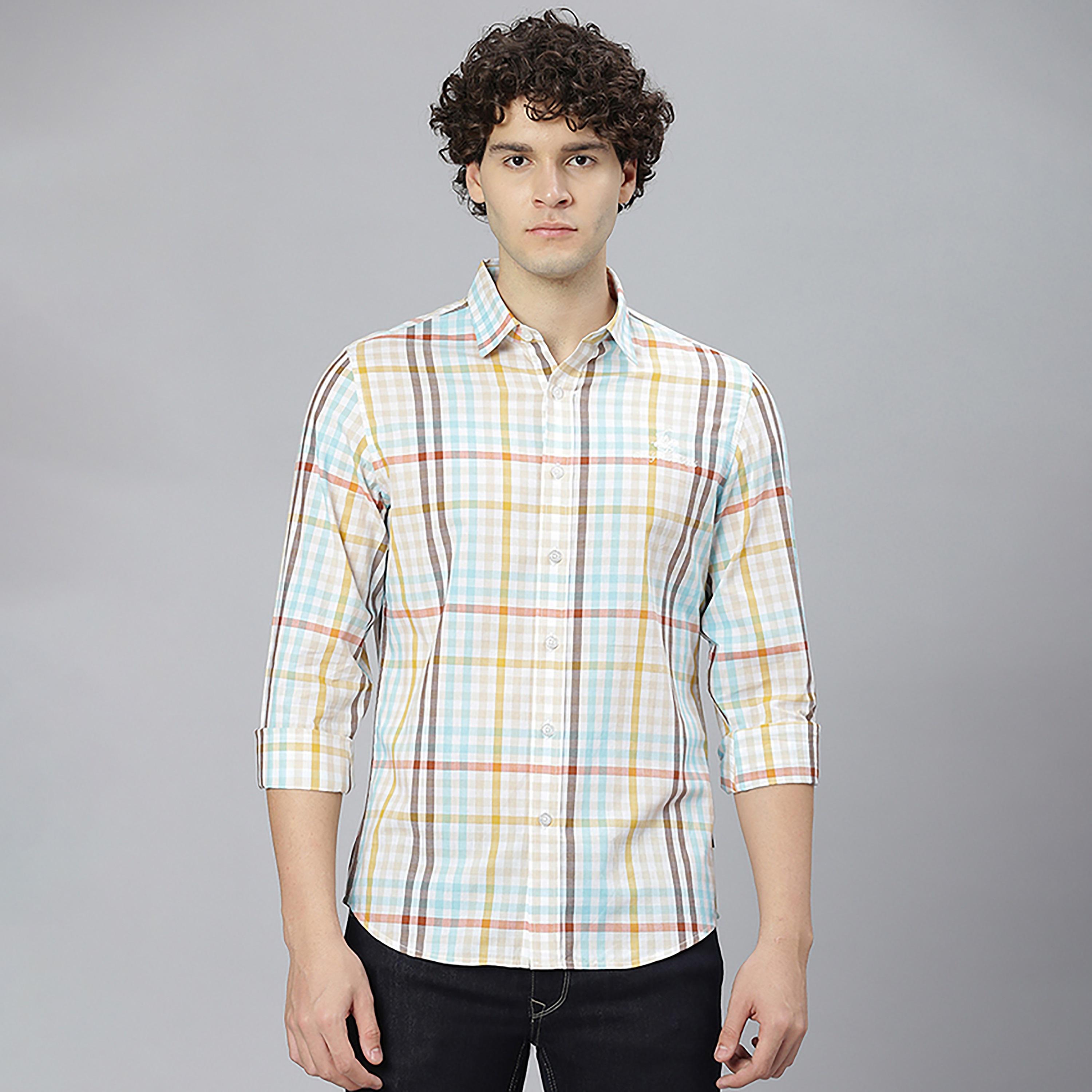 Beverly Hills Polo Club Checked Collared Long Sleeves Casual Shirt-men-clothing-shirts-image-1