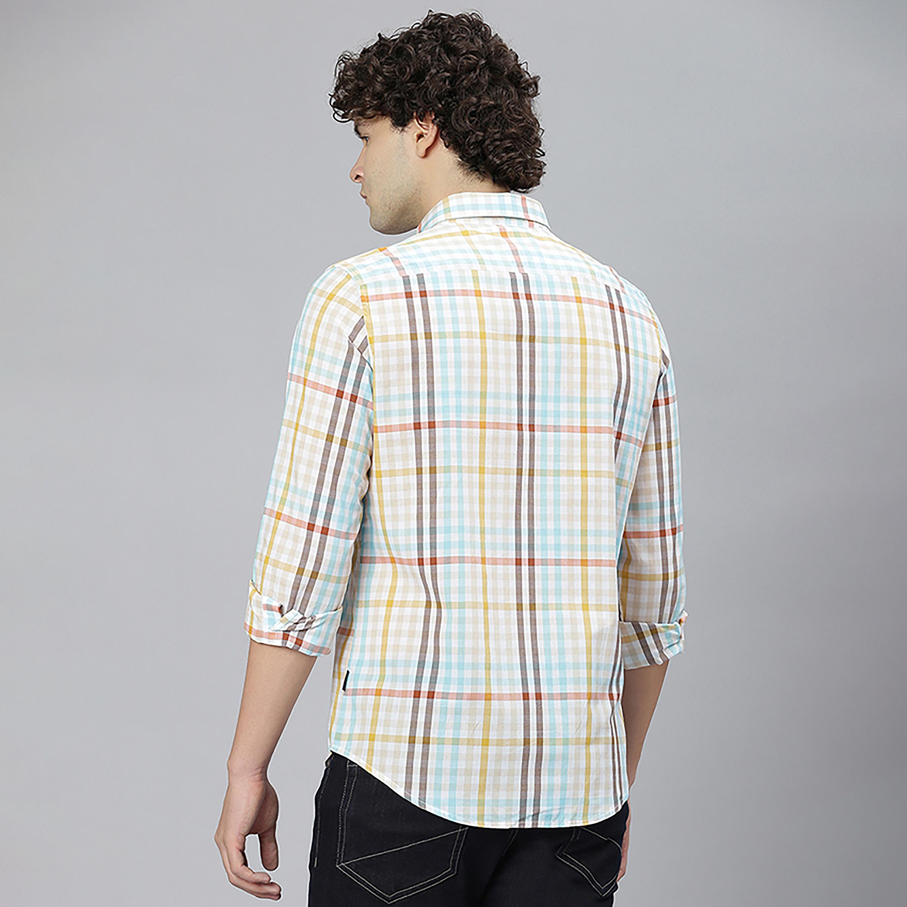 Beverly Hills Polo Club Checked Collared Long Sleeves Casual Shirt-men-clothing-shirts-image-4