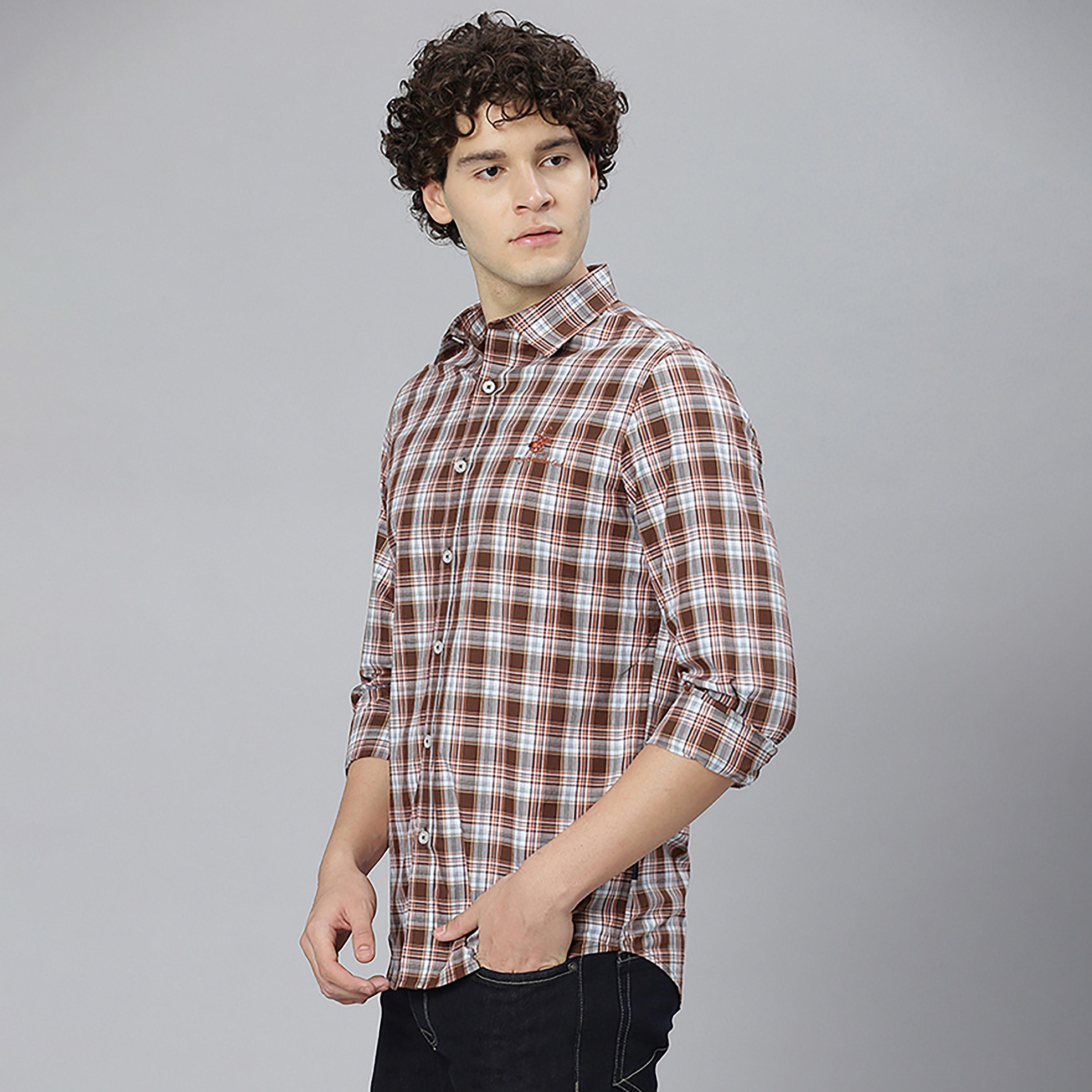 Beverly Hills Polo Club Checked Collared Long Sleeves Casual Shirt-men-clothing-shirts-image-2