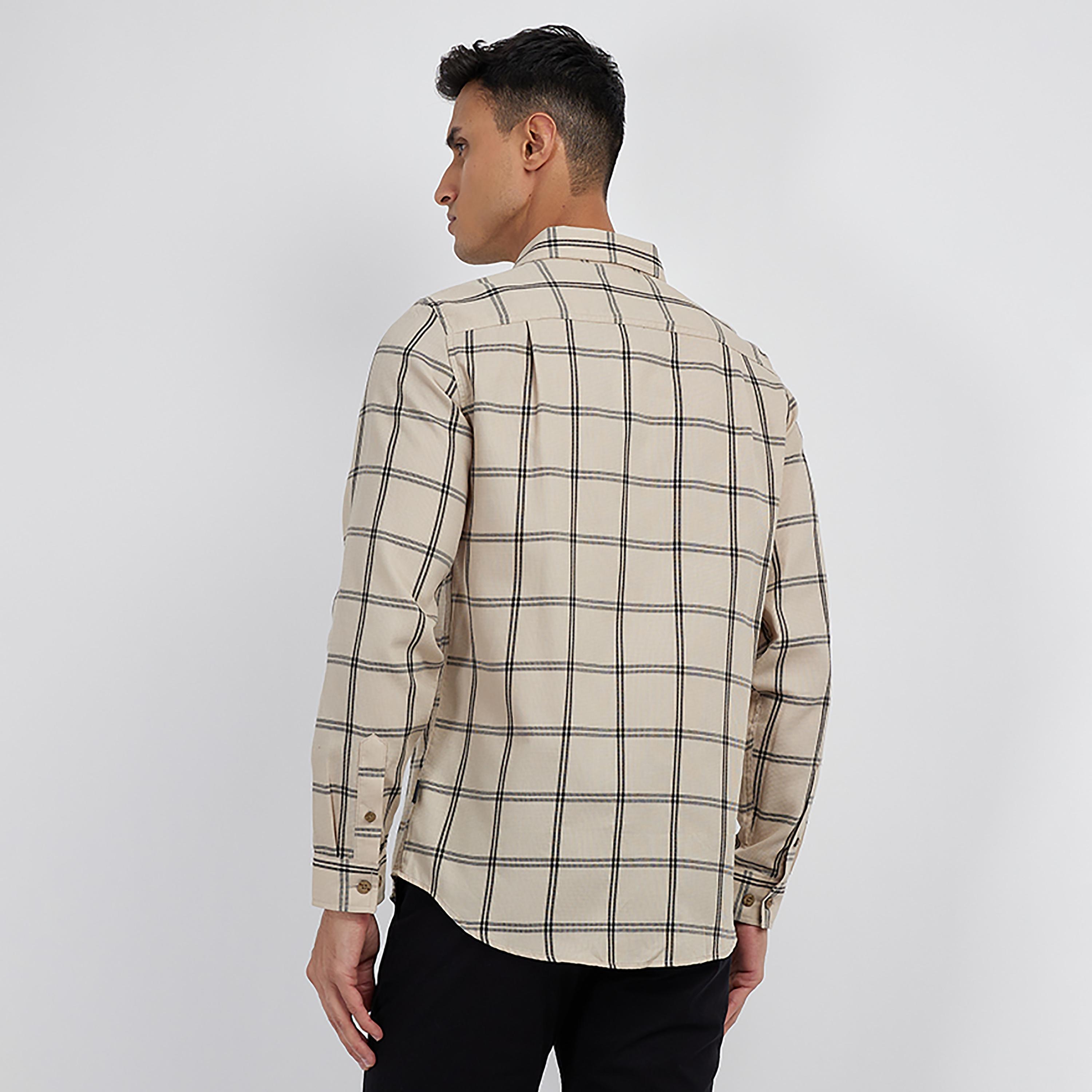 Beverly Hills Polo Club Checks Collared Long Sleeves Shirt-men-clothing-shirts-image-3