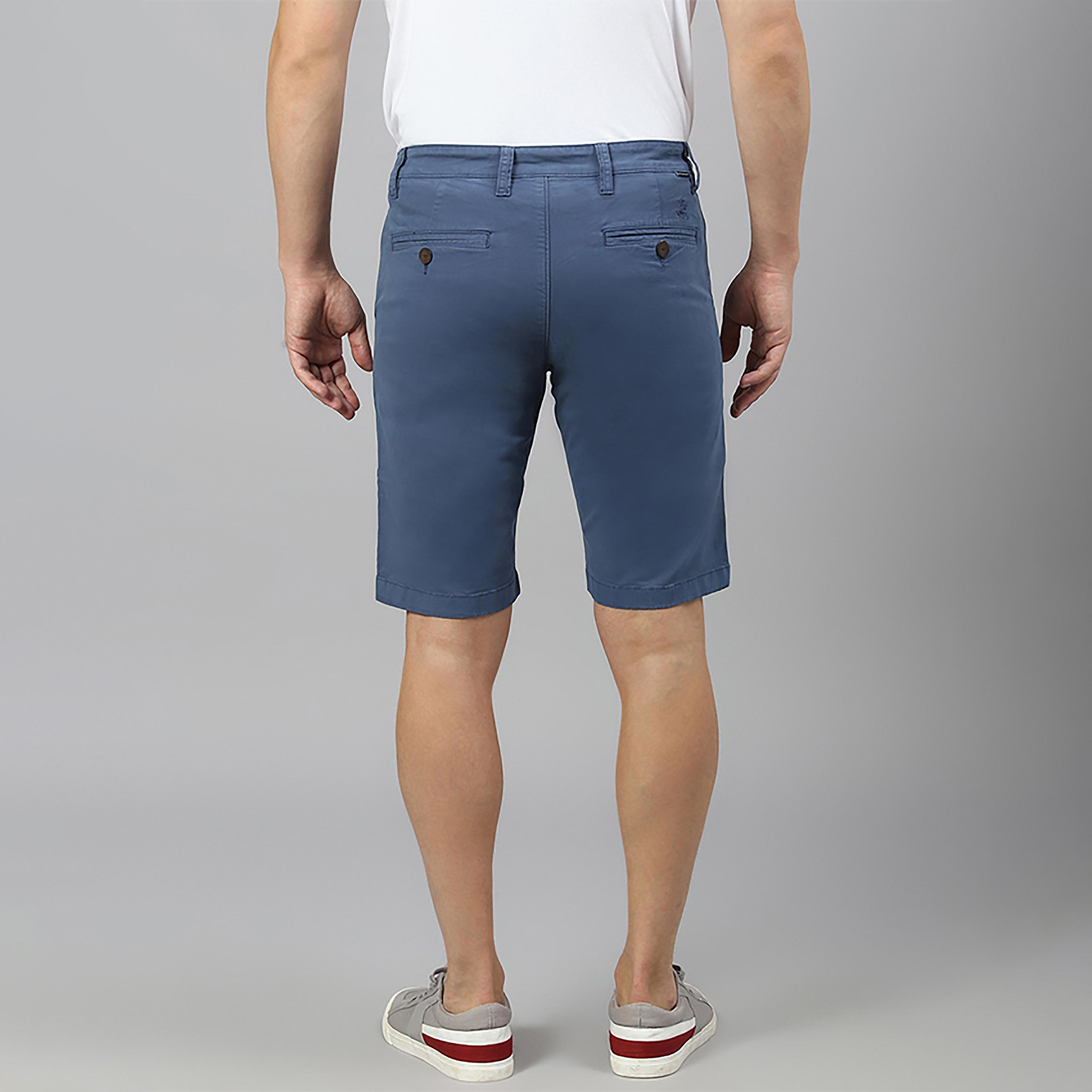 شورت سادة متوسط الارتفاع مع زر للإغلاق من بيفرلي هيلز بولو كلوب-men-clothing-bottoms-shorts-image-4