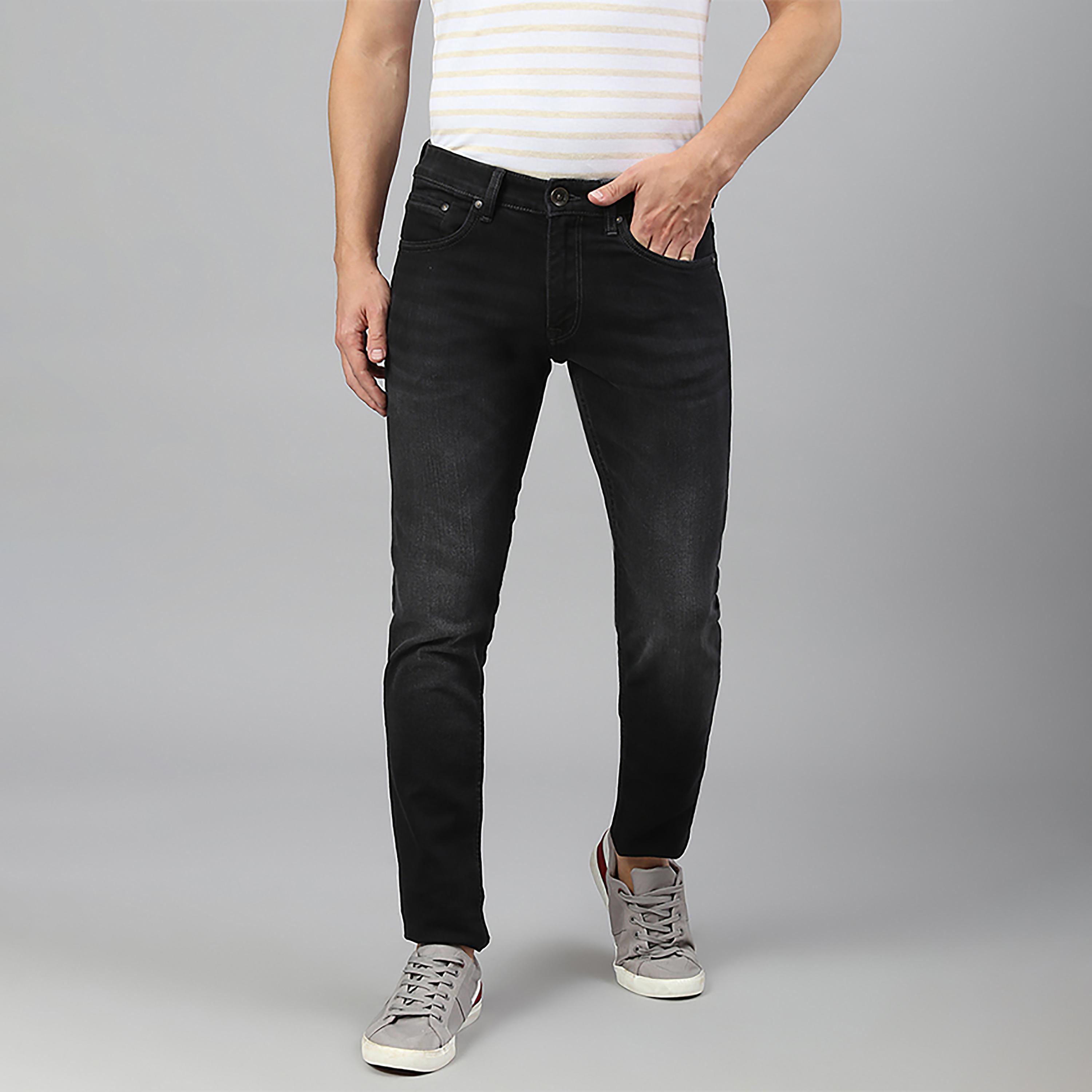 بنطلون جينز للرجال ذو قصة ضيقة متوسط الارتفاع من بيفرلي هيلز بولو كلوب-men-clothing-bottoms-jeans-image-1