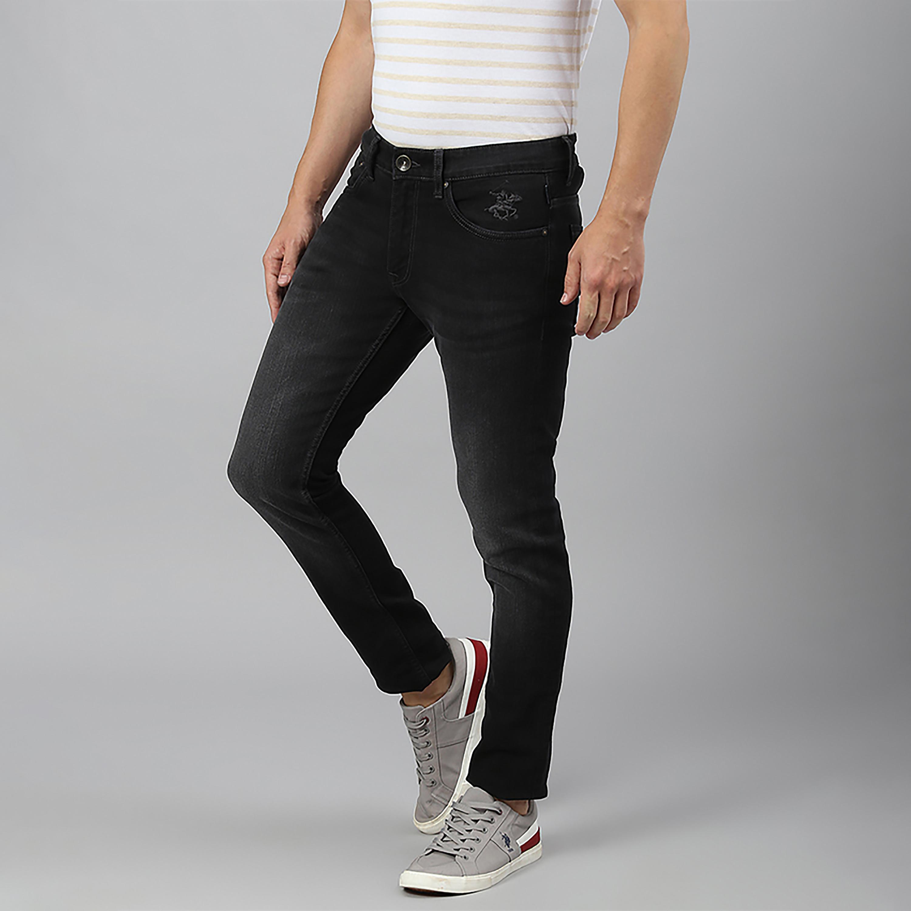 بنطلون جينز للرجال ذو قصة ضيقة متوسط الارتفاع من بيفرلي هيلز بولو كلوب-men-clothing-bottoms-jeans-image-2