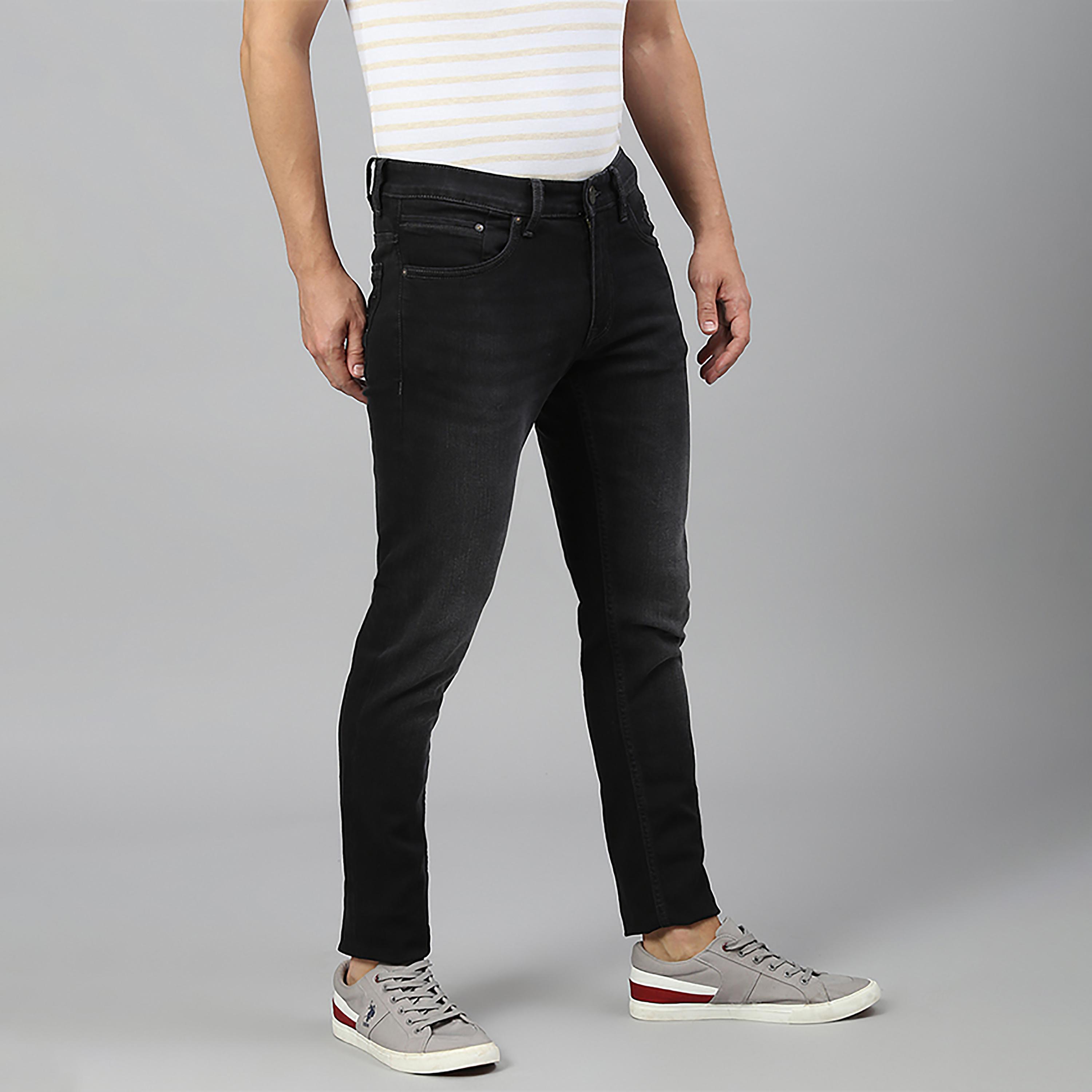 بنطلون جينز للرجال ذو قصة ضيقة متوسط الارتفاع من بيفرلي هيلز بولو كلوب-men-clothing-bottoms-jeans-image-3