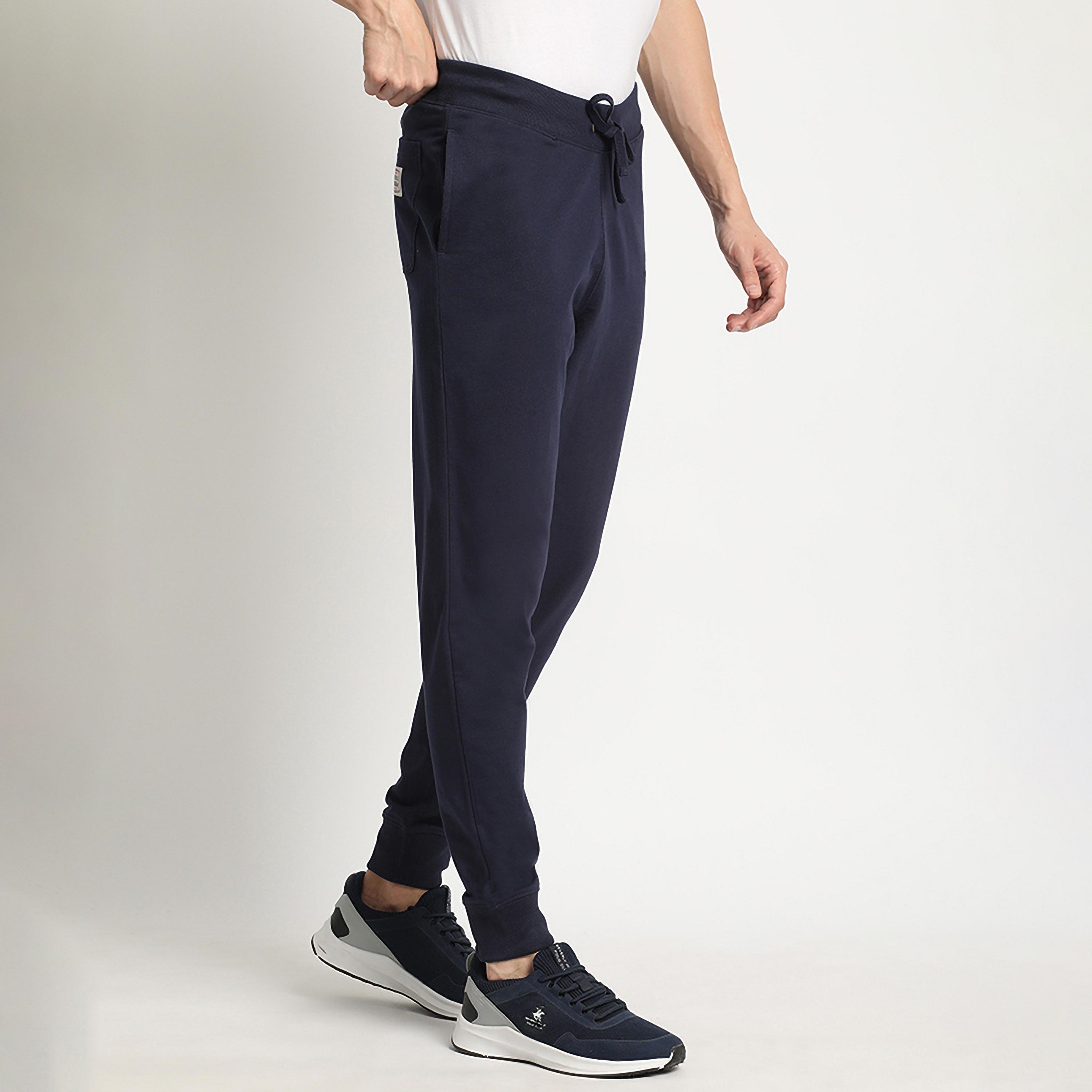 Beverly Hills Polo Club Logo Mid Waist Drawstring Joggers-men-clothing-bottoms-joggers-image-3