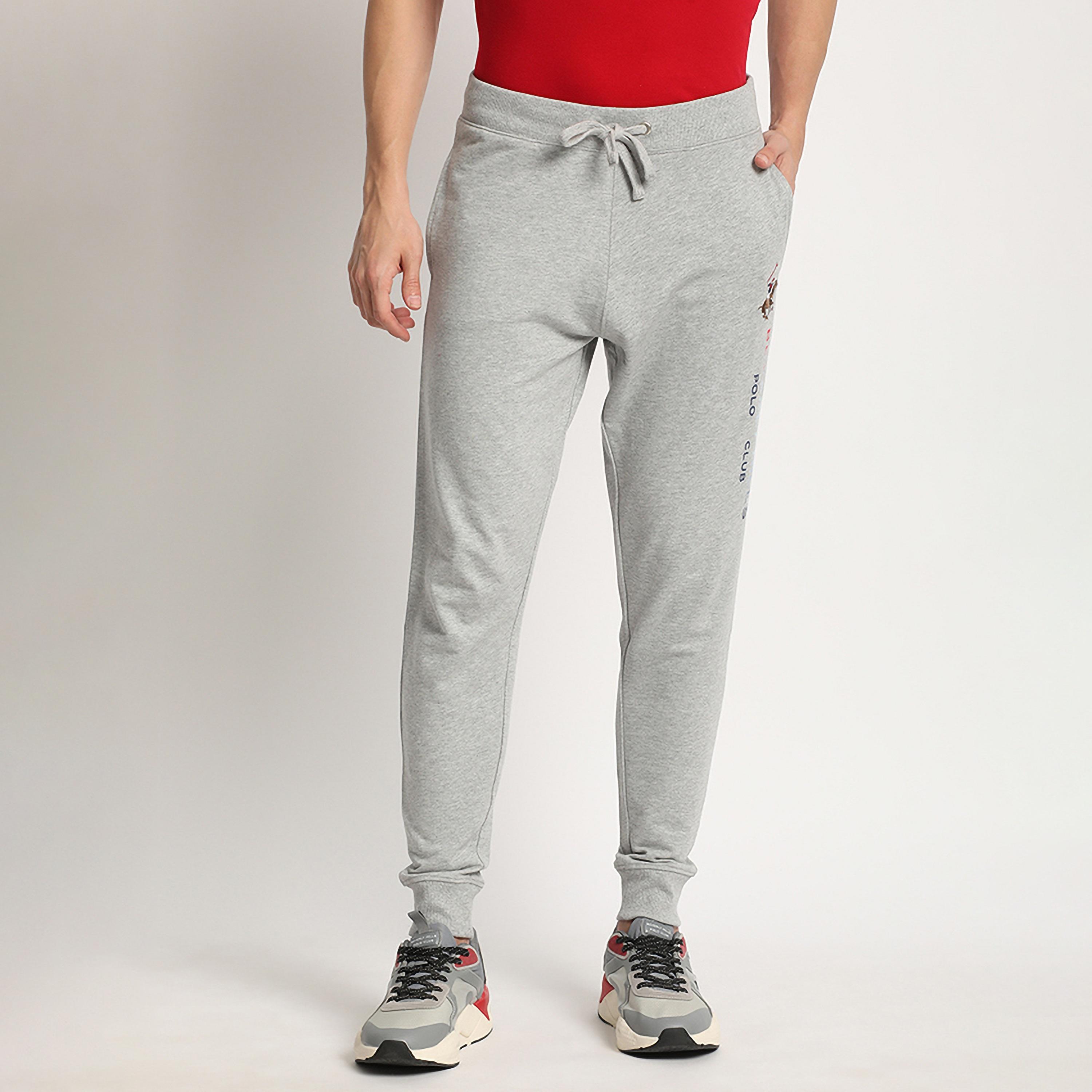 Beverly Hills Polo Club Logo Mid Waist Drawstring Joggers-men-clothing-bottoms-joggers-image-1