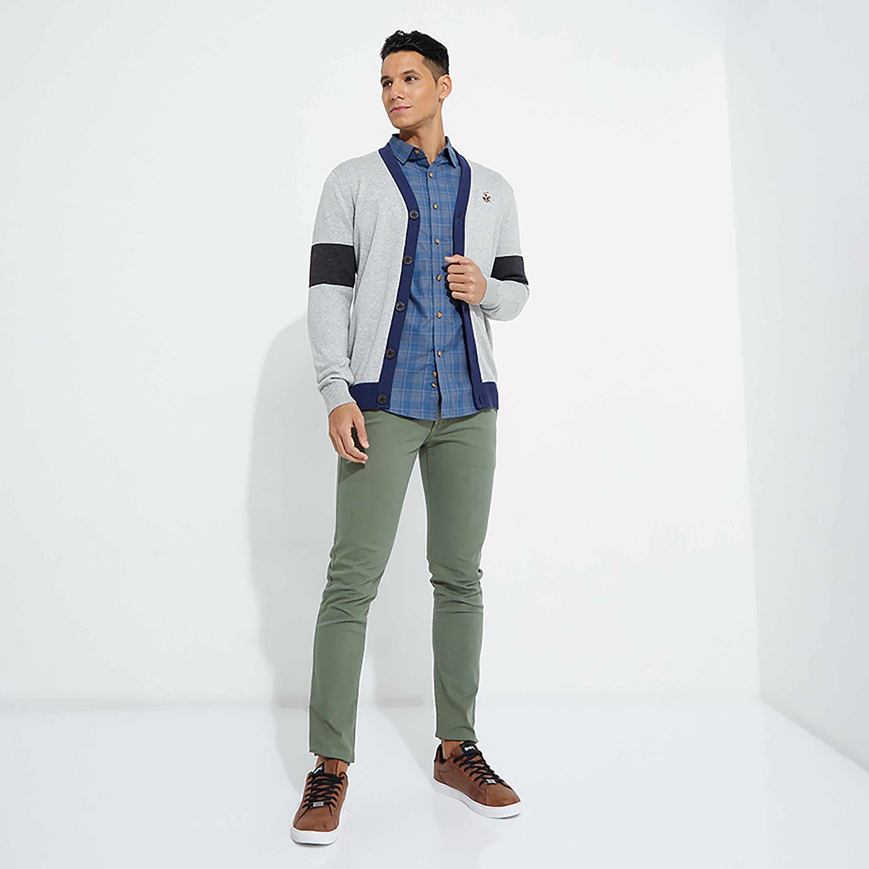 Beverly Hills Polo Club Colour Block Cardigan with Front Button-men-clothing-sweatersandpullovers-image-6