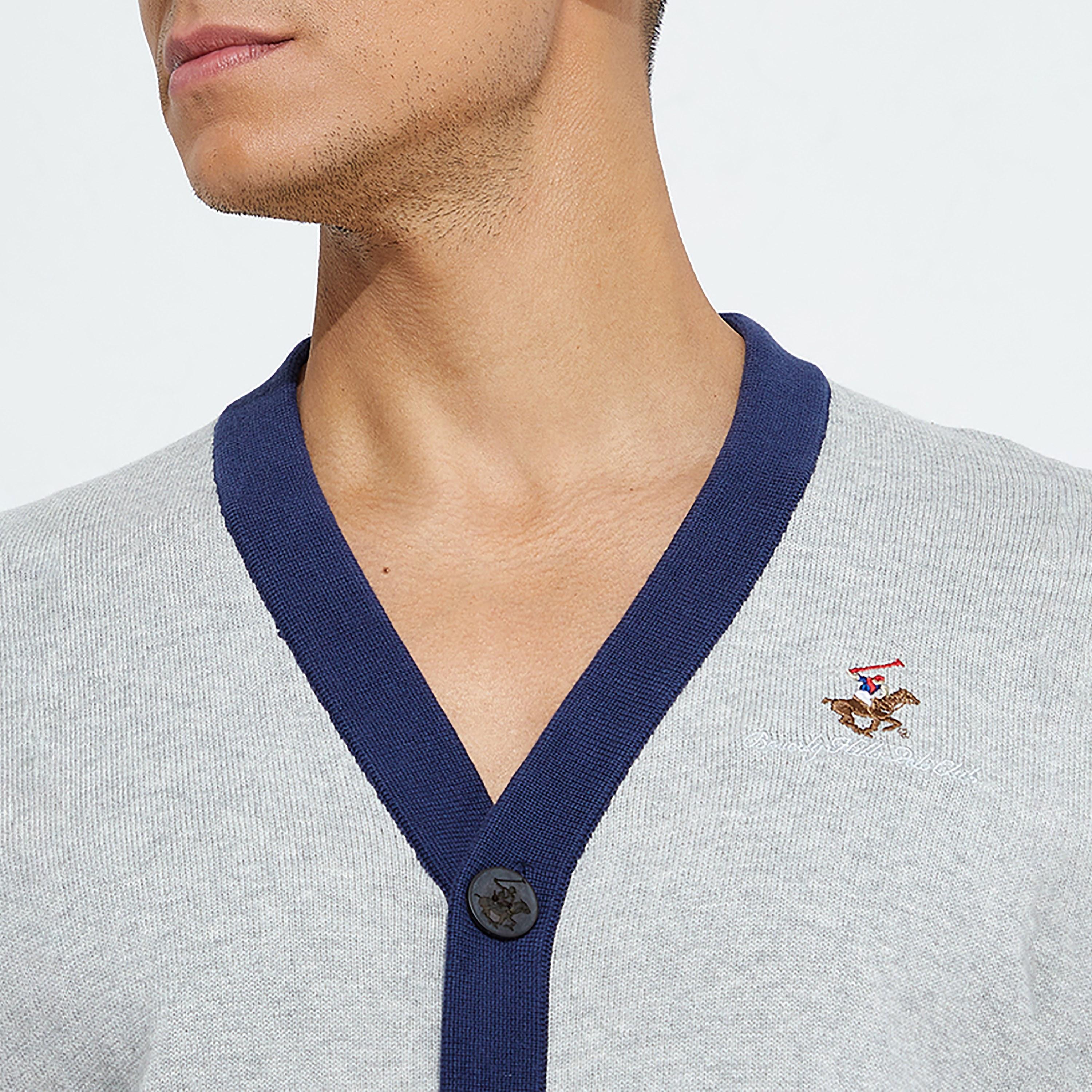 Beverly Hills Polo Club Colour Block Cardigan with Front Button-men-clothing-sweatersandpullovers-image-7
