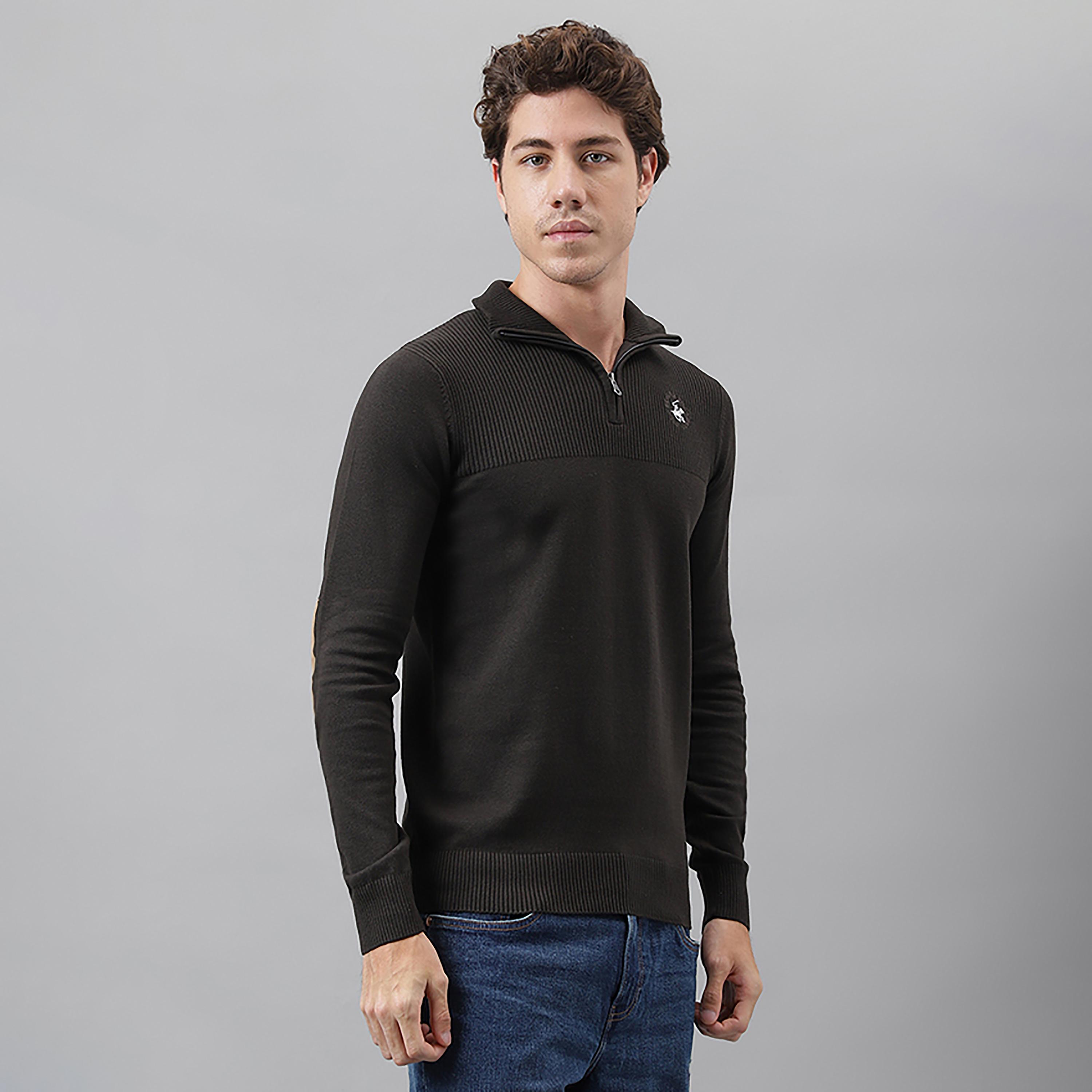 كنزة صوفية من بيفرلي هيلز بولو كلوب بياقة عالية وأكمام طويلة بشعار-men-clothing-sweatersandpullovers-image-3