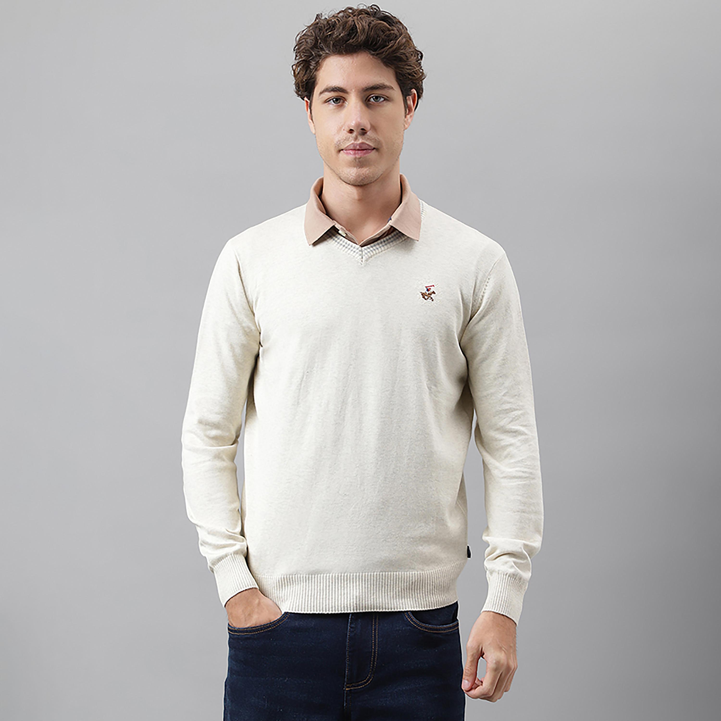 Beverly Hills Polo Club Logo V-Neck Long Sleeves Pullover-men-clothing-sweatersandpullovers-image-1