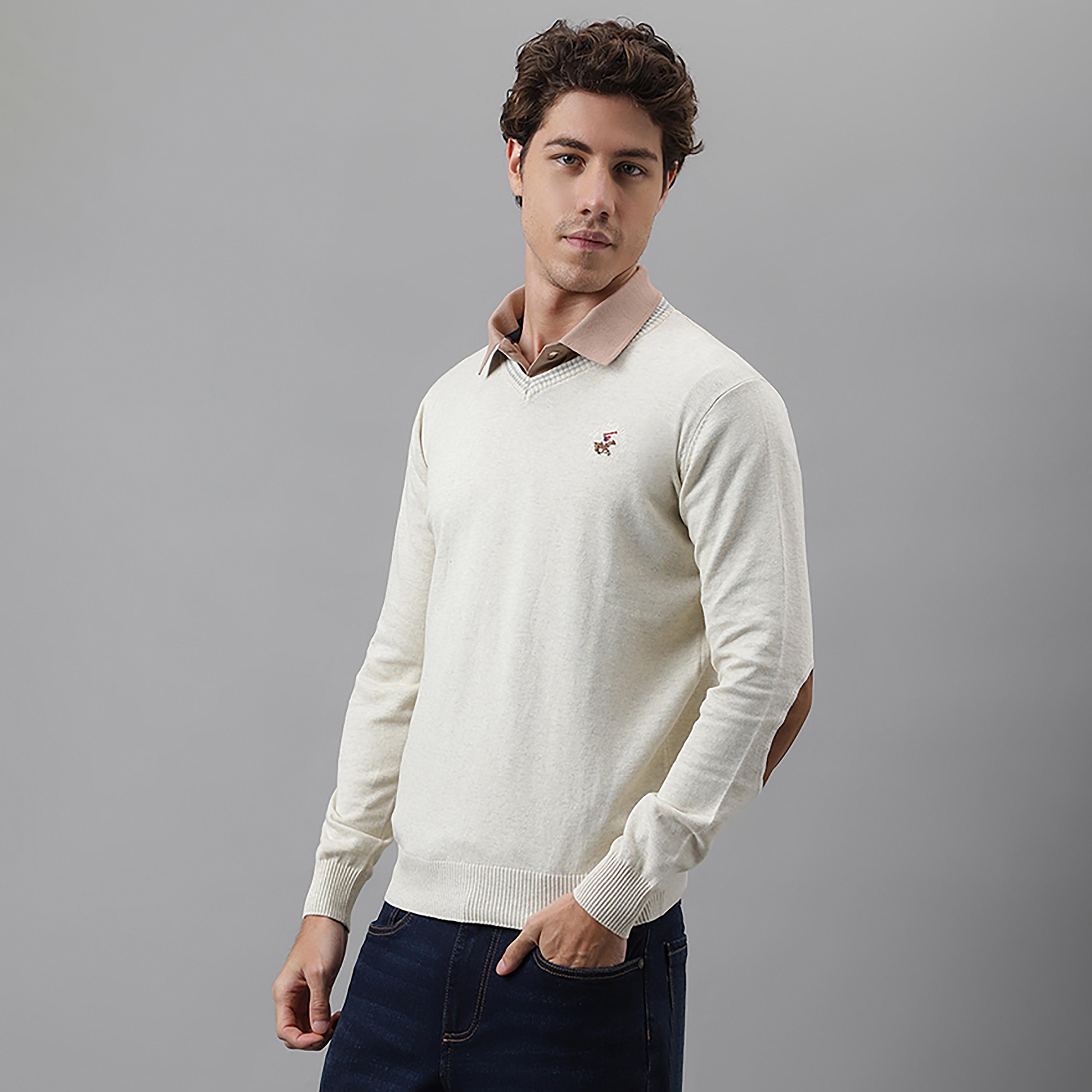 بلوفر من بيفرلي هيلز بولو كلوب بياقة علي شكل وي وأكمام طويلة بشعار-men-clothing-sweatersandpullovers-image-2