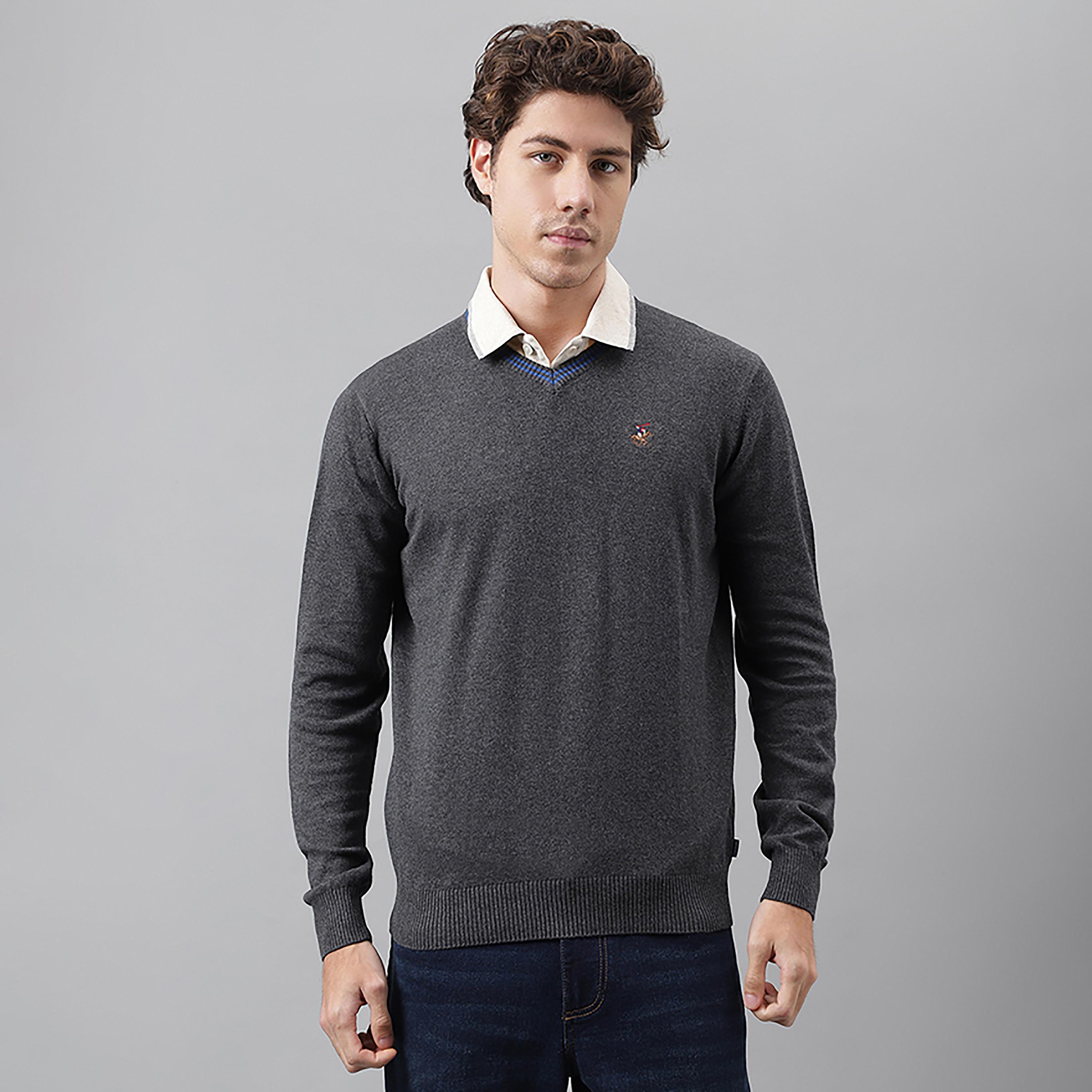 بلوفر من بيفرلي هيلز بولو كلوب بياقة علي شكل وي وأكمام طويلة بشعار-men-clothing-sweatersandpullovers-image-4