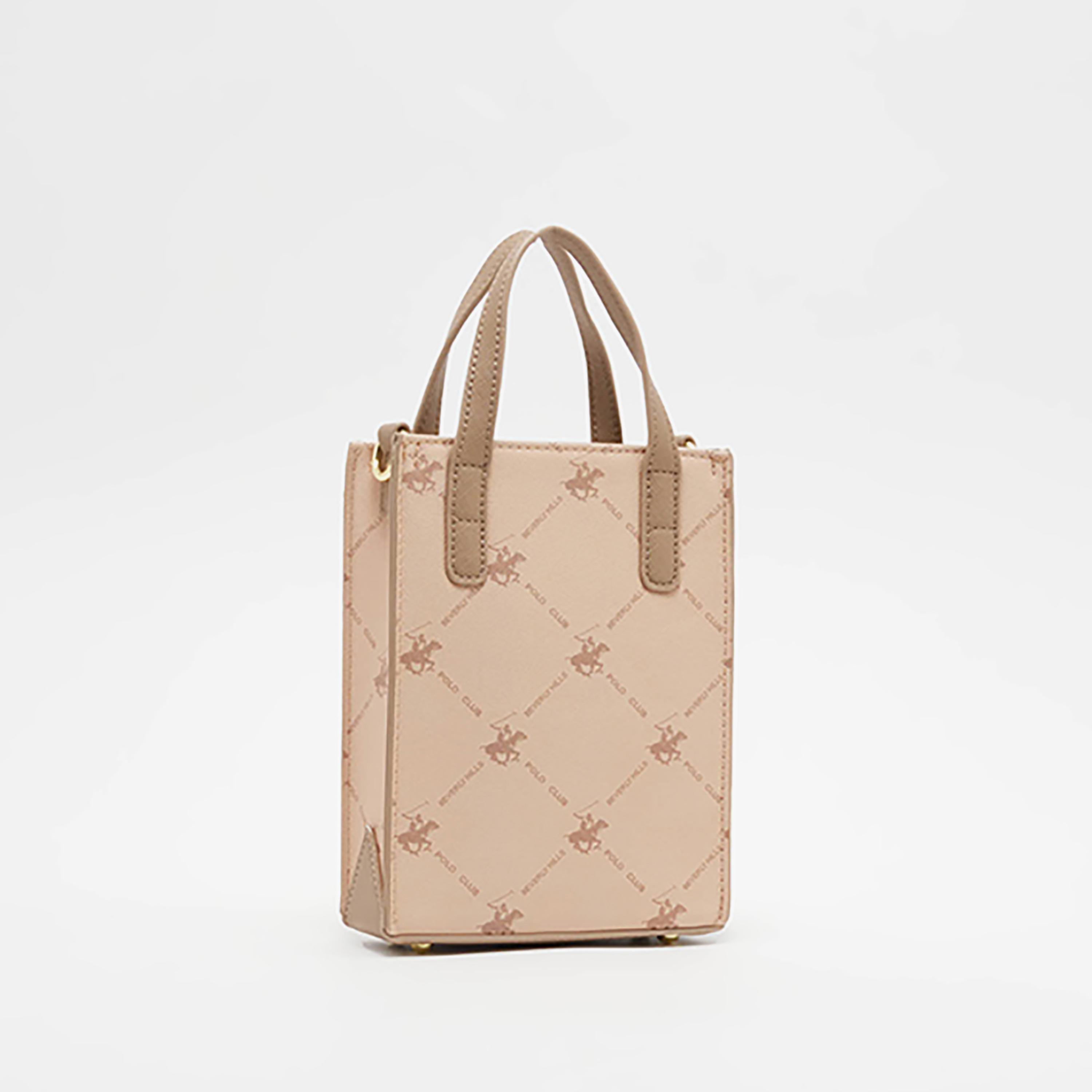 حقيبة توت صغيرة بمقبض علوي وطبعة لوجو بيفرلي هيلز بولو كلوب-women-bagsandwallets-handbags-image-2