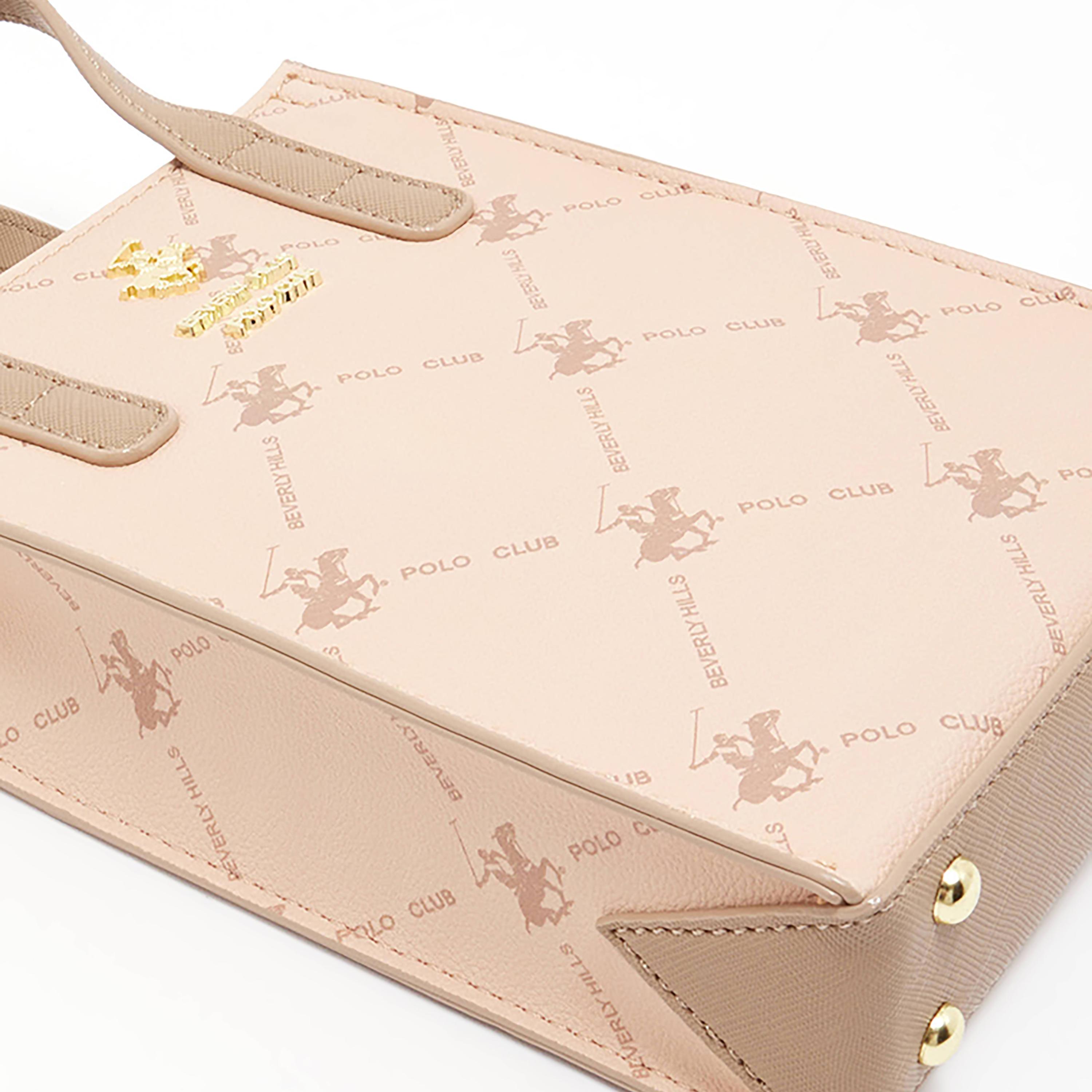 حقيبة توت صغيرة بمقبض علوي وطبعة لوجو بيفرلي هيلز بولو كلوب-women-bagsandwallets-handbags-image-4
