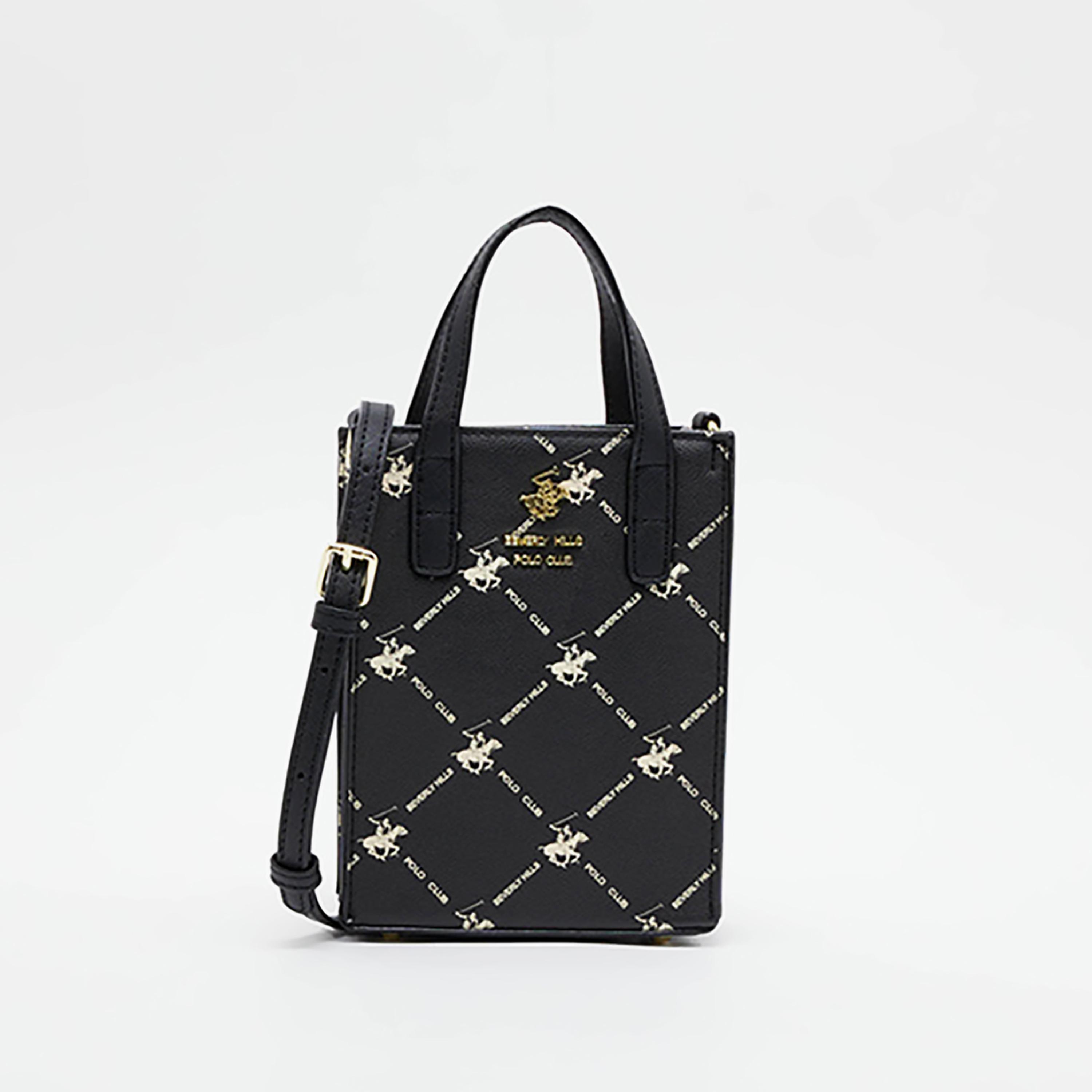 حقيبة توت صغيرة بمقبض علوي وطبعة لوجو بيفرلي هيلز بولو كلوب-women-bagsandwallets-handbags-image-5