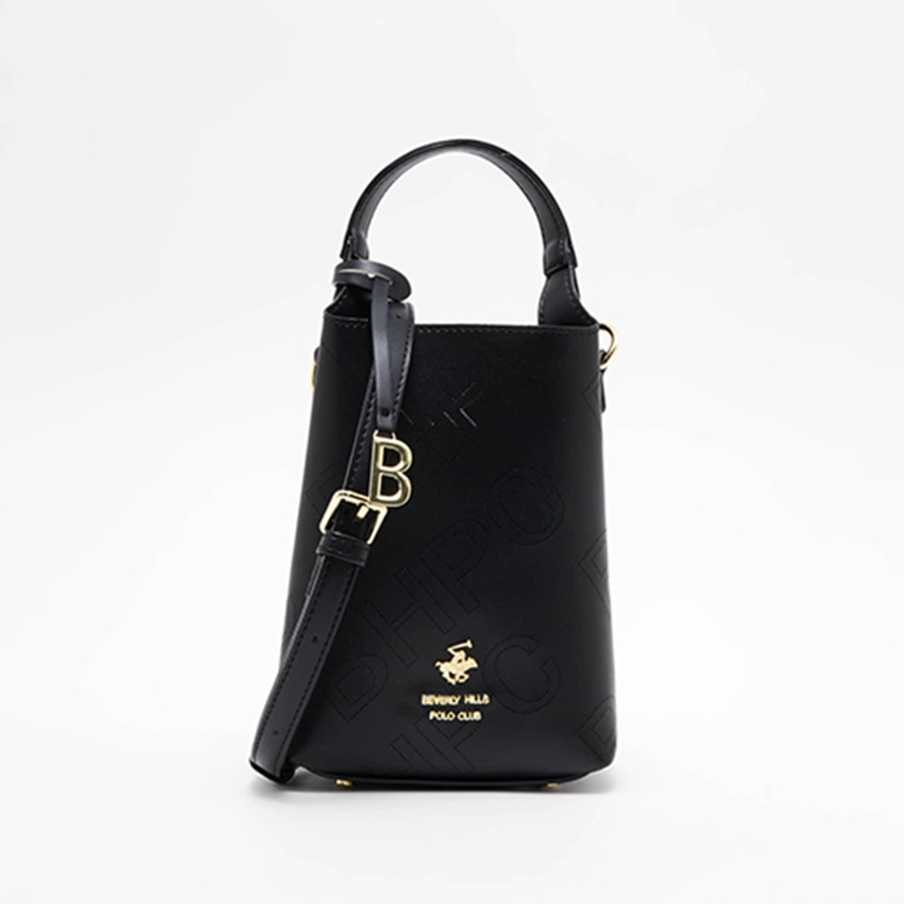 حقيبة باكيت صغيرة بمقبض علوي وطبعة لوجو بيفرلي هيلز بولو كلوب-women-bagsandwallets-handbags-image-1