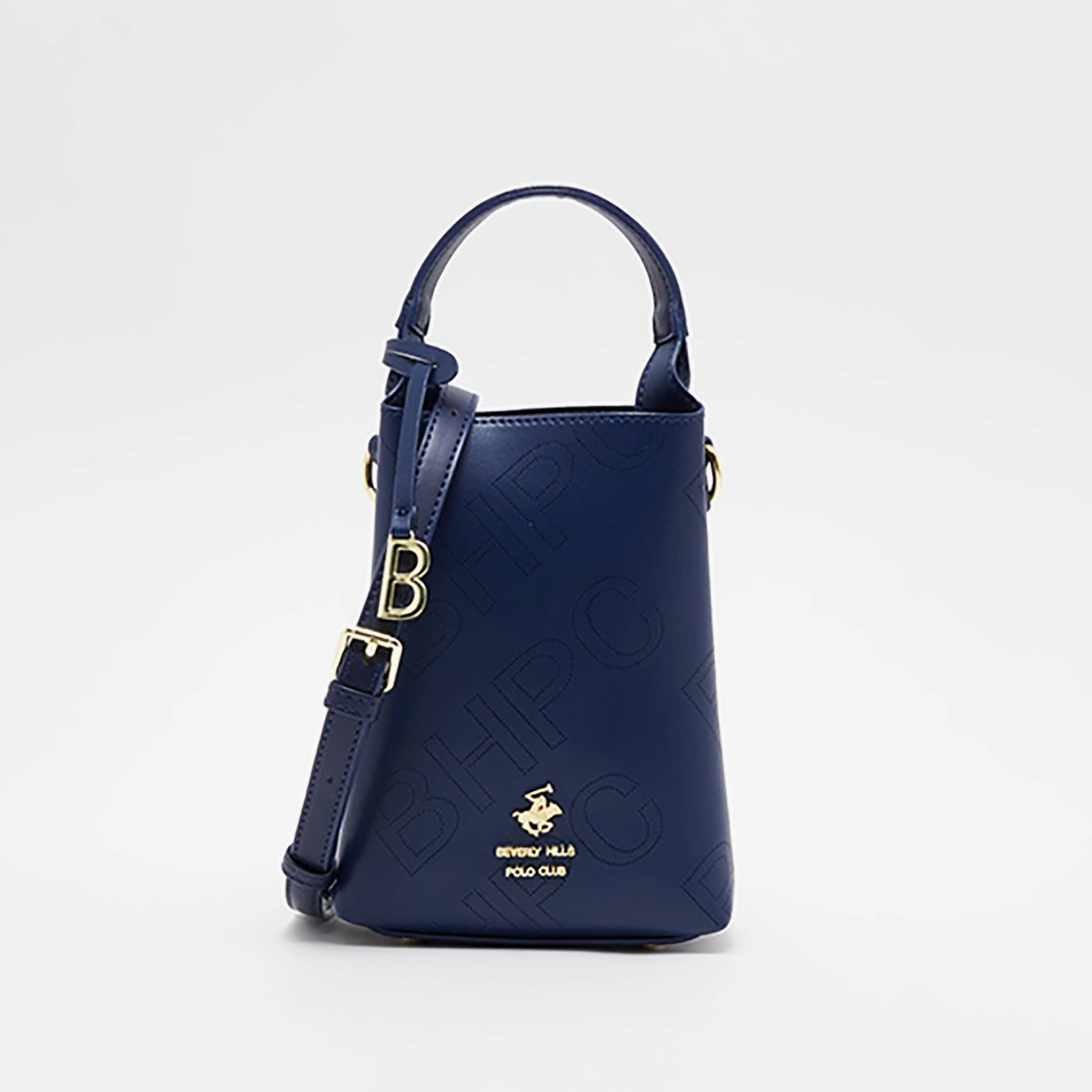 حقيبة باكيت صغيرة بمقبض علوي وطبعة لوجو بيفرلي هيلز بولو كلوب-women-bagsandwallets-handbags-image-5