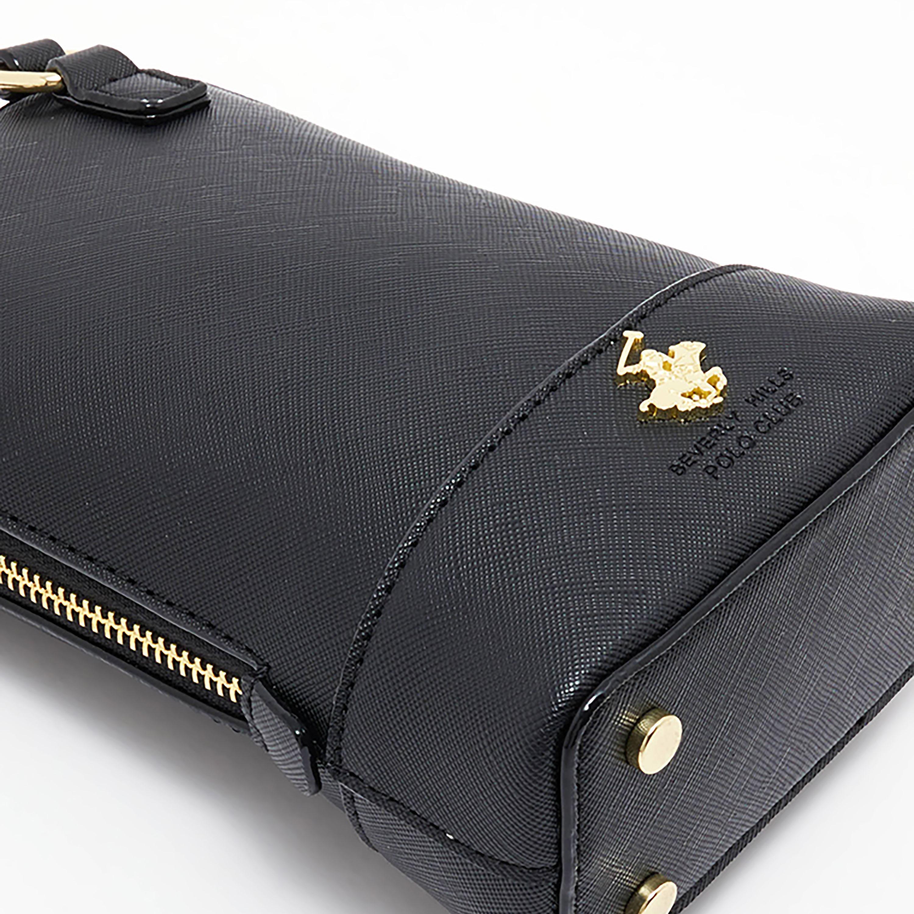 Beverly Hills Polo Club Textured Top Handle Crossbody Bag-women-bagsandwallets-handbags-image-4