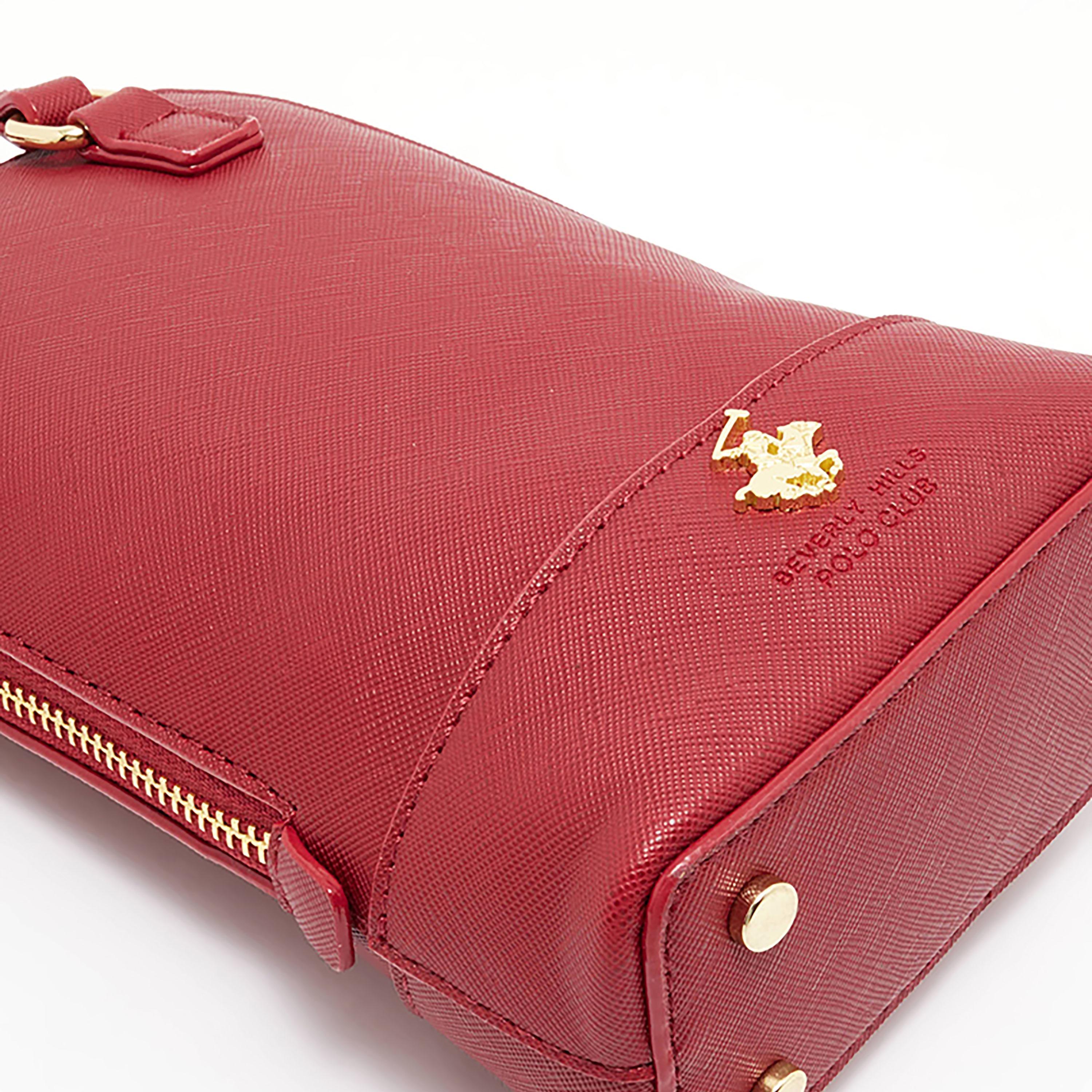 Beverly Hills Polo Club Textured Top Handle Crossbody Bag-women-bagsandwallets-handbags-image-8