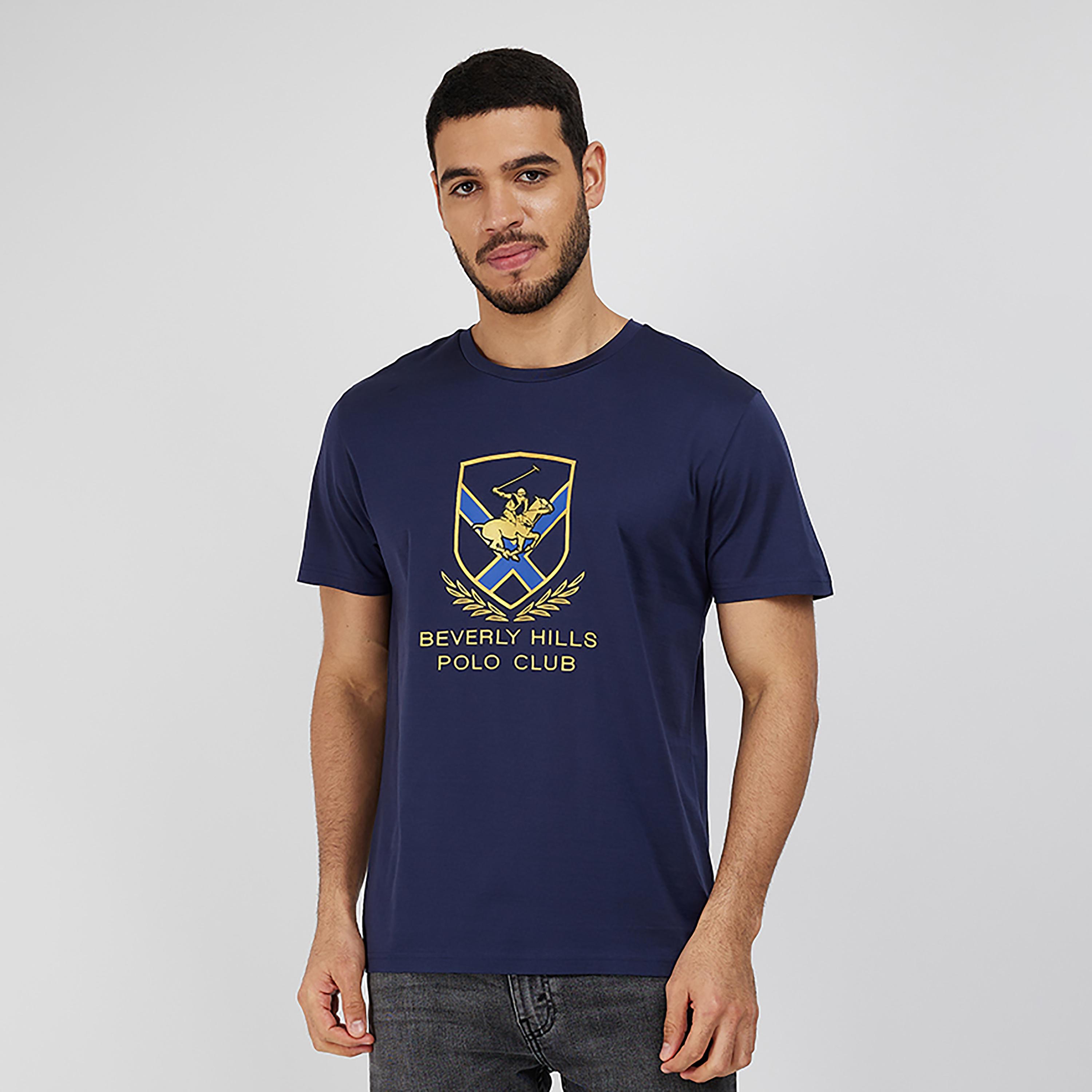 Beverly Hills Polo Club Printed Crew Neck Short Sleeves T-Shirt-men-clothing-tshirtsandpolos-tshirts-image-1
