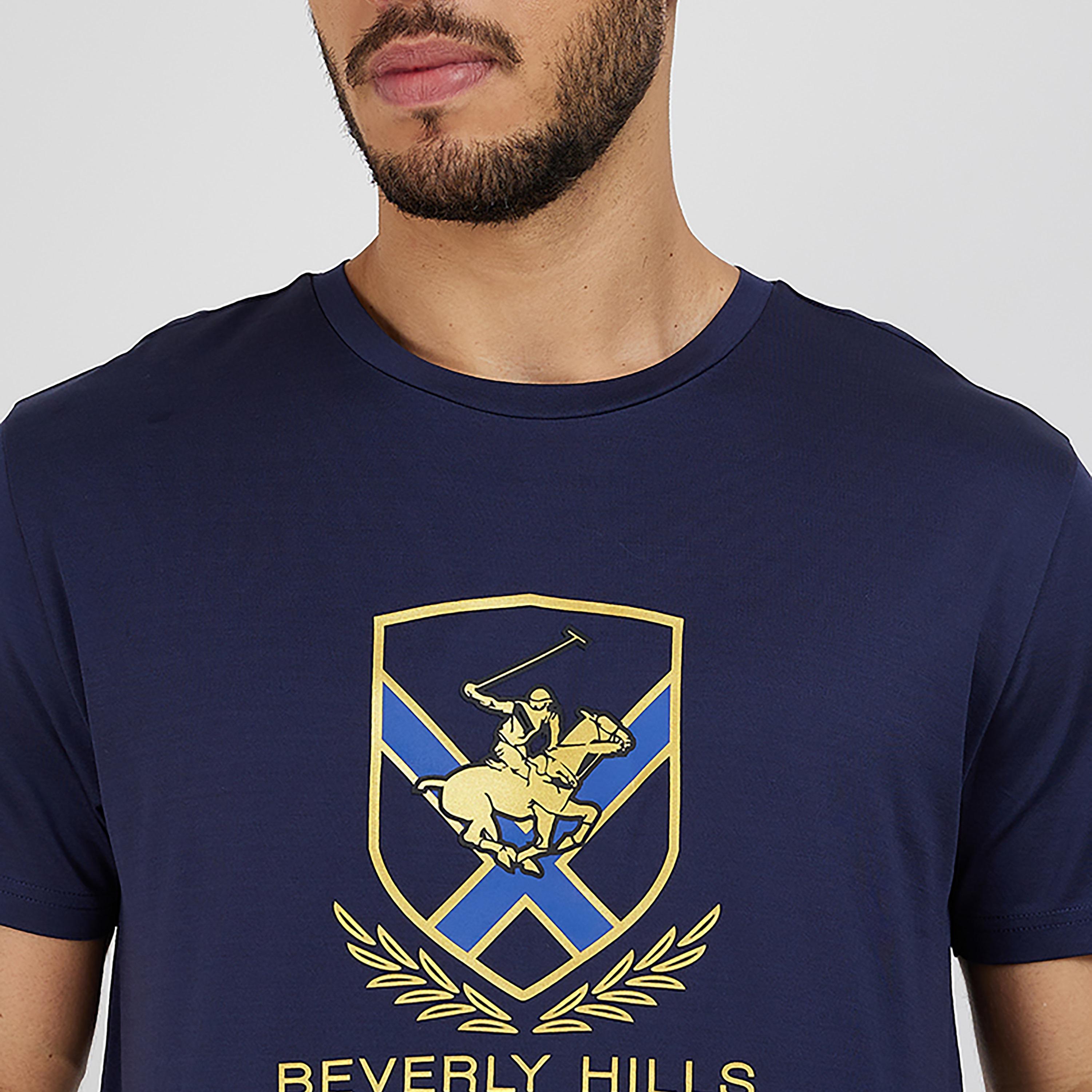 Beverly Hills Polo Club Printed Crew Neck Short Sleeves T-Shirt-men-clothing-tshirtsandpolos-tshirts-image-3