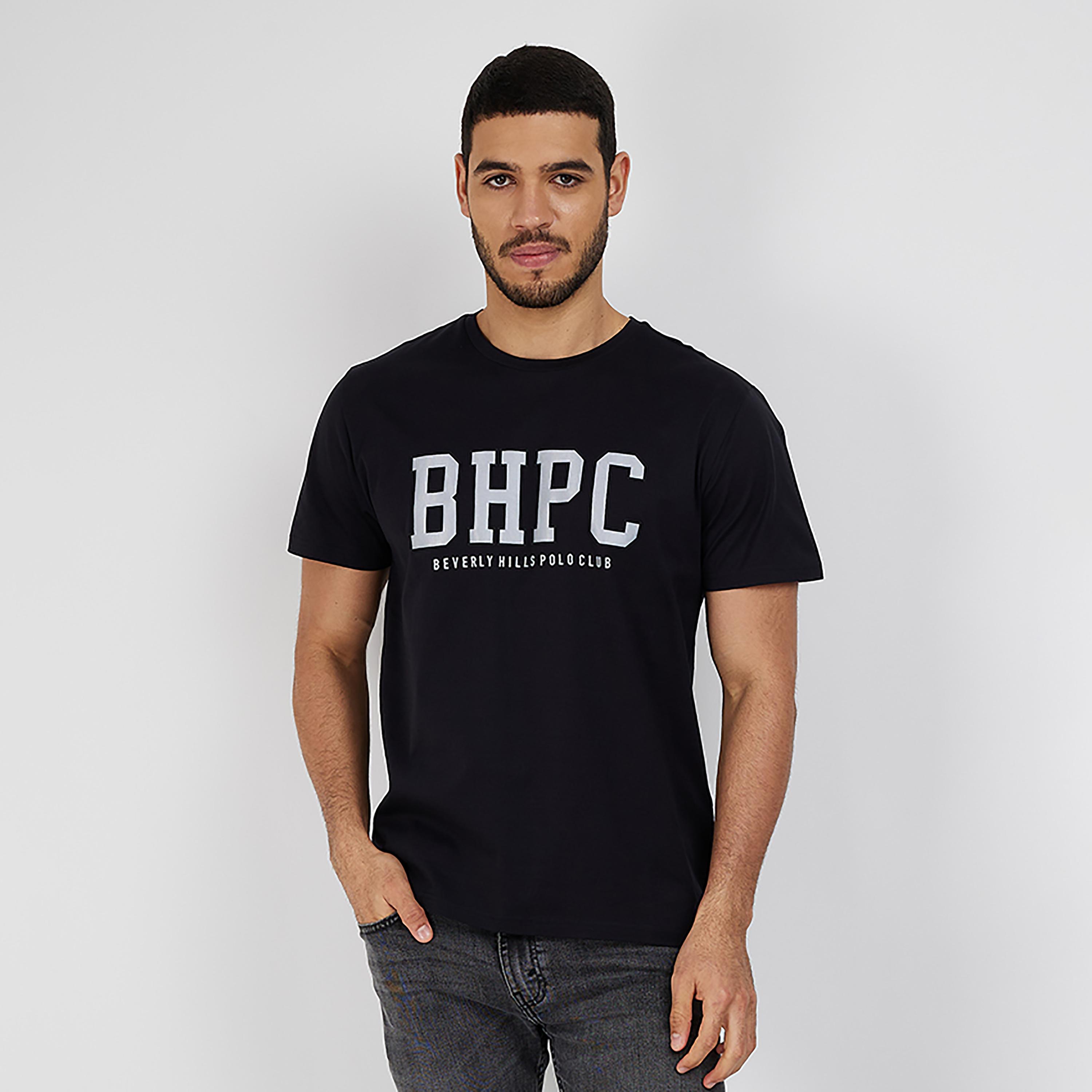 تي شرت مطبوعة برقبة دائرية وأكمام قصيرة من بيفرلي هيلز بولو كلوب-men-clothing-tshirtsandpolos-tshirts-image-1