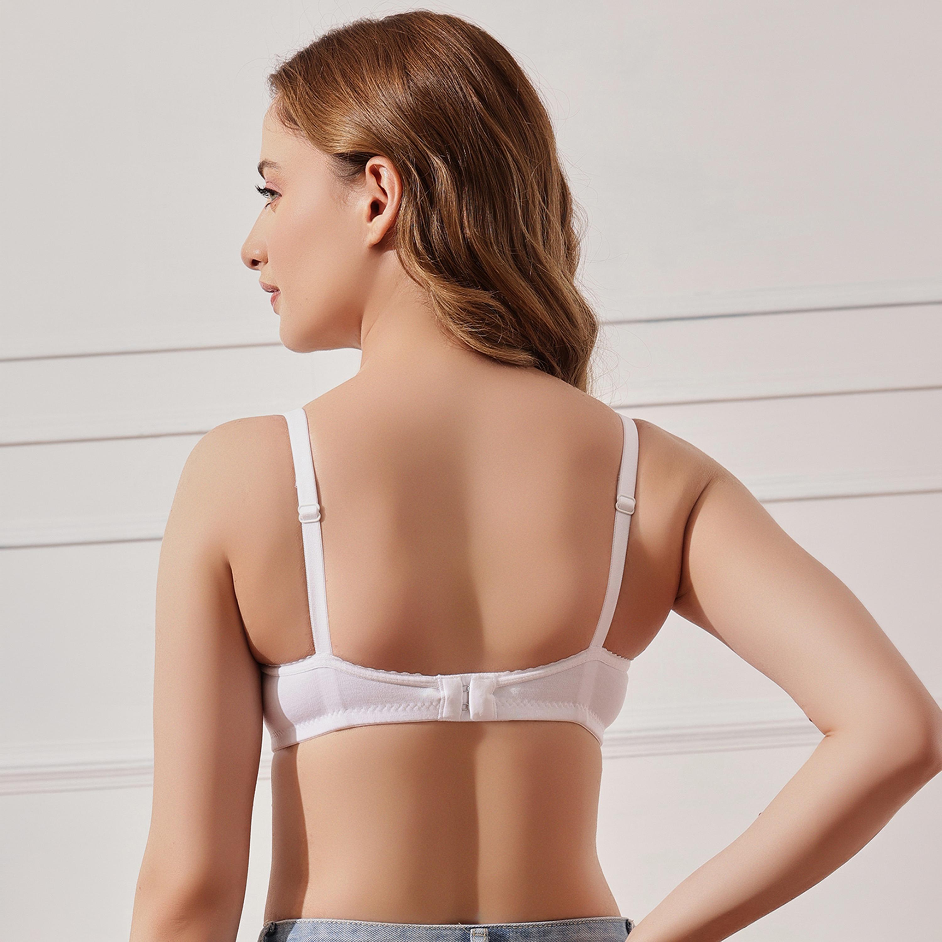 حمالة صدر دانتيل بتغطية كاملة وبدون حشوة أو سلك سفلي باللون الأبيض للنساء من كلوفيا-women-clothing-lingerie-bras-image-5