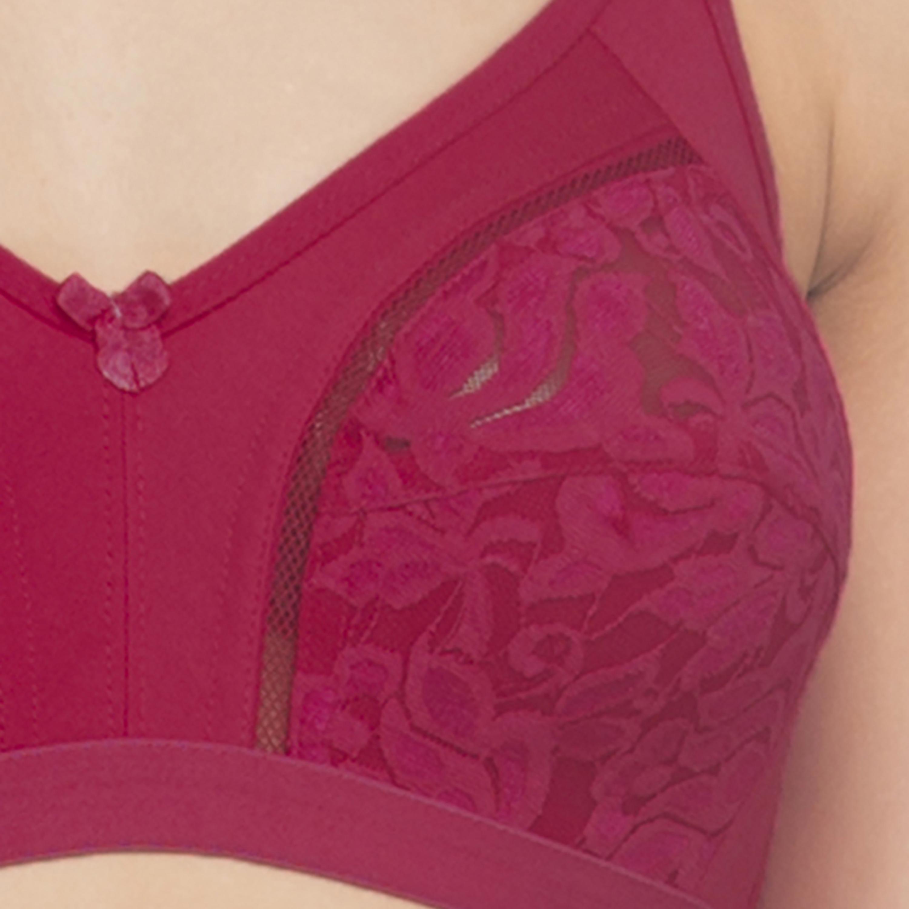 Clovia Cotton & Lace Non-Padded Wirefree Full Cup Women's Bra in Light Pink-women-clothing-lingerie-bras-image-5