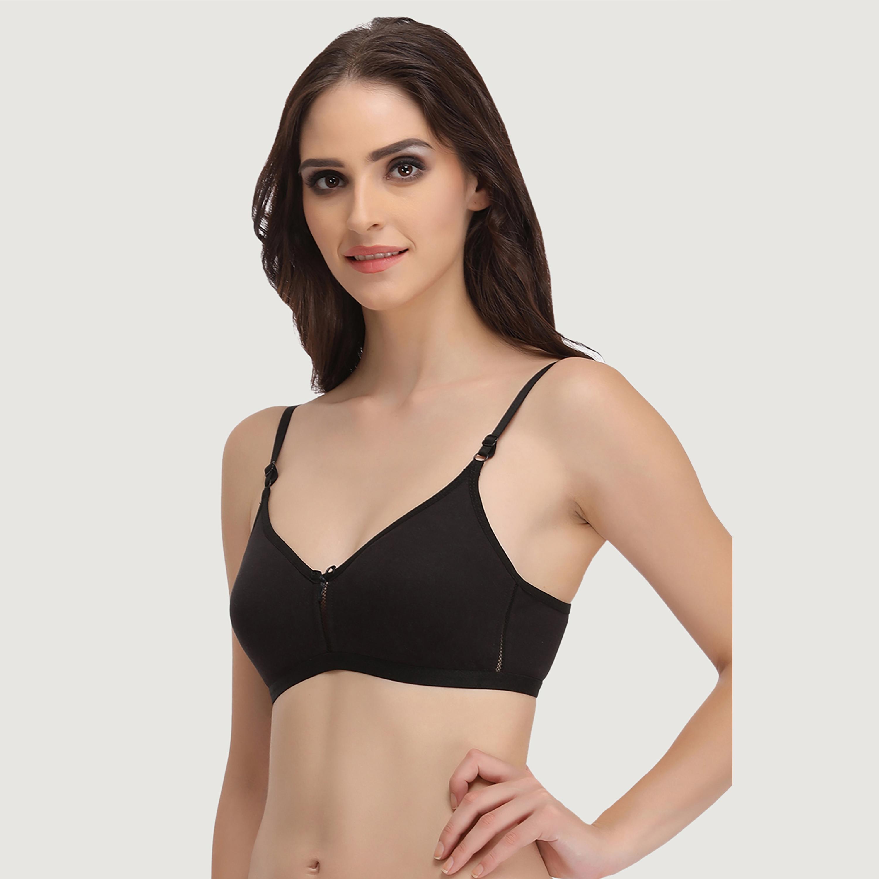 حمالة صدر نسائية سموثي غير مبطنة وغير سلكية ذات تغطية كاملة - غنية بالقطن من كلوفيا-women-clothing-lingerie-bras-image-7