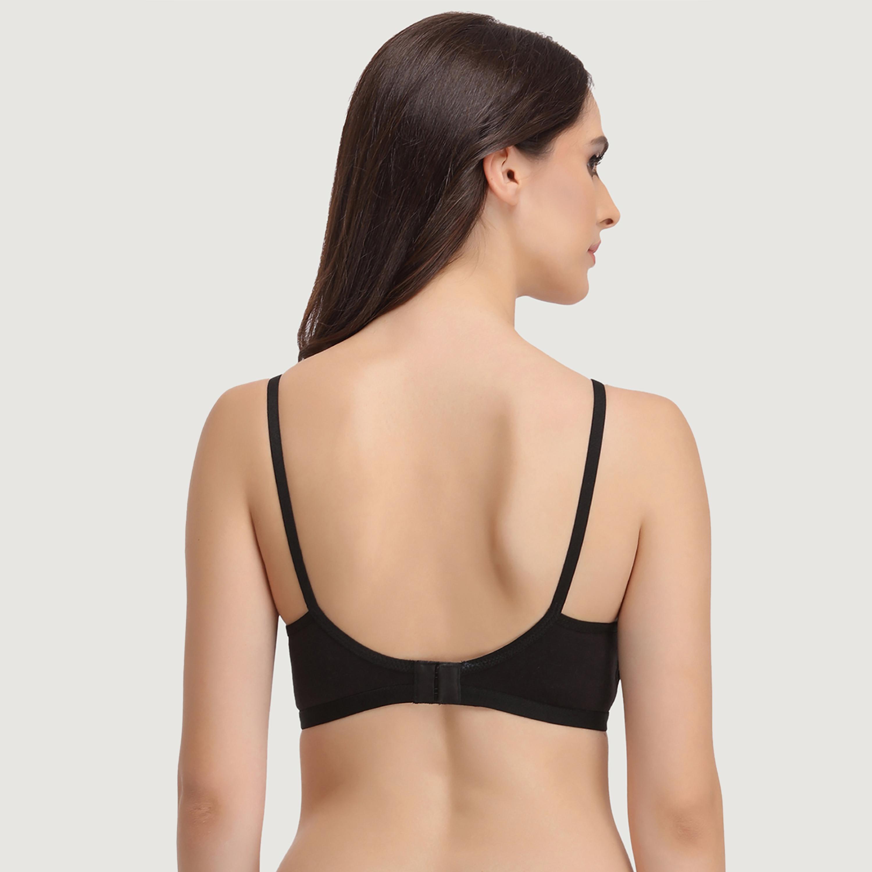 Clovia Smoothie Non-Padded Non-Wired Full Coverage Women's Bra - Cotton Rich-women-clothing-lingerie-bras-image-4