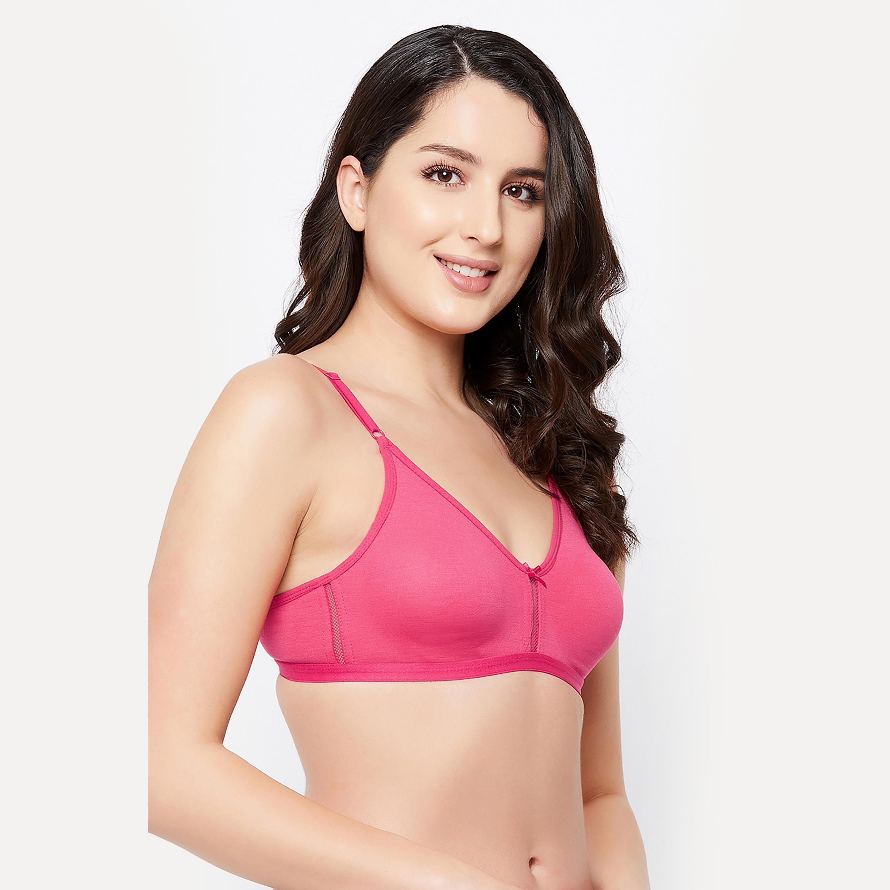Clovia Smoothie Non-Padded Non-Wired Full Coverage Women's Bra - Cotton Rich-women-clothing-lingerie-bras-image-3