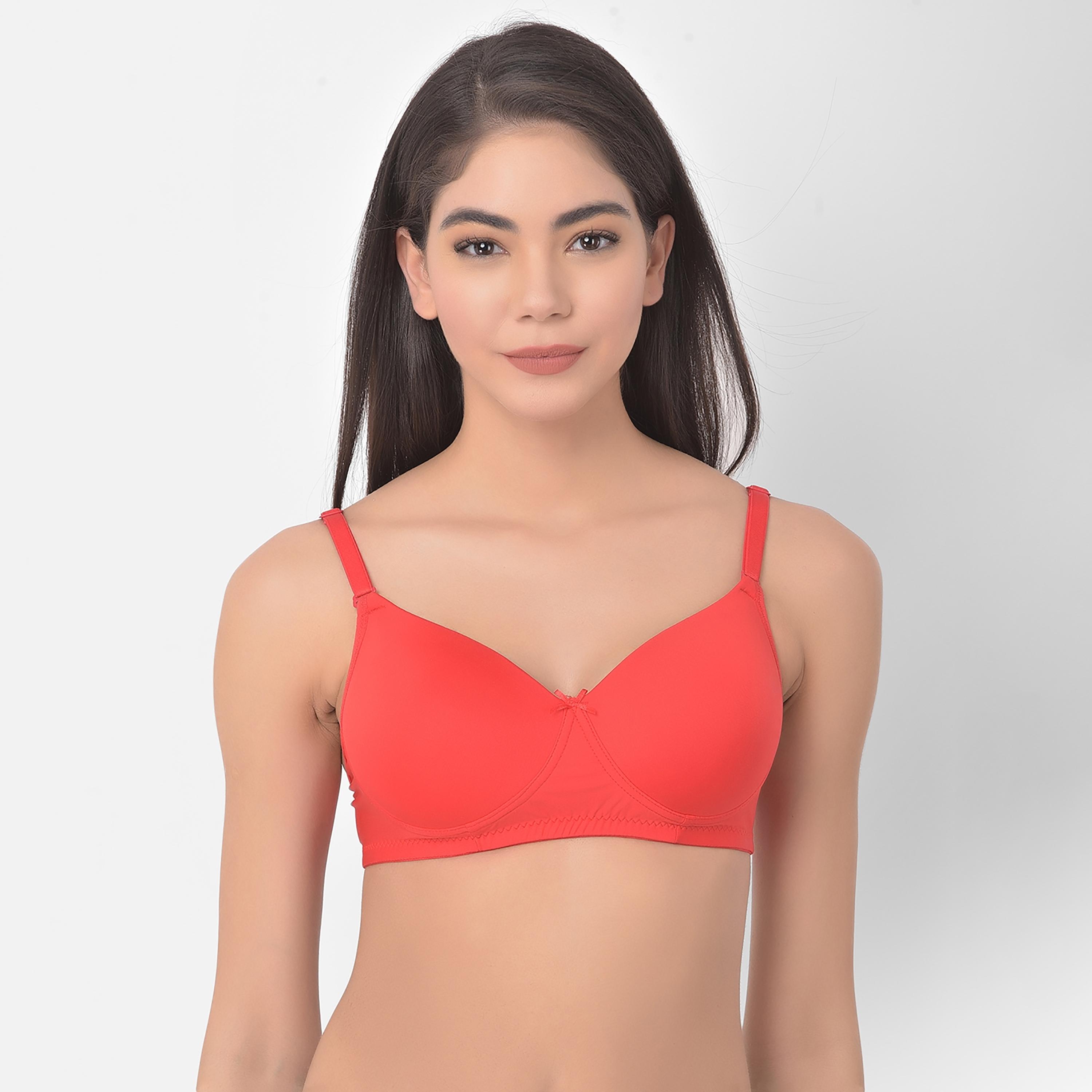 حمالة صدر ذات تي شيرت كوب كامل مع ملتي واي مع مبطنة وغير سلكية سادة من كلوفيا-women-clothing-lingerie-bras-image-2