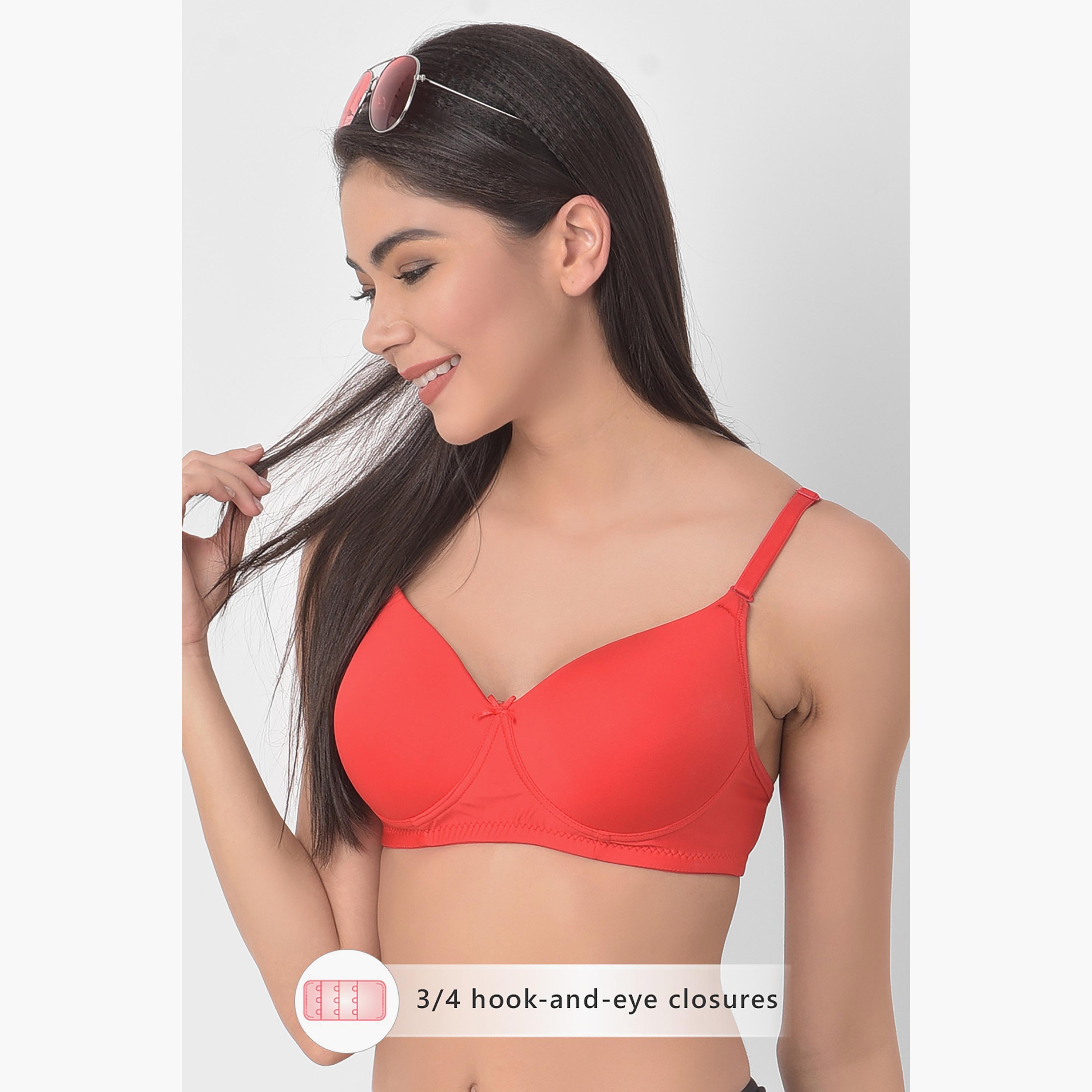 حمالة صدر ذات تي شيرت كوب كامل مع ملتي واي مع مبطنة وغير سلكية سادة من كلوفيا-women-clothing-lingerie-bras-image-1