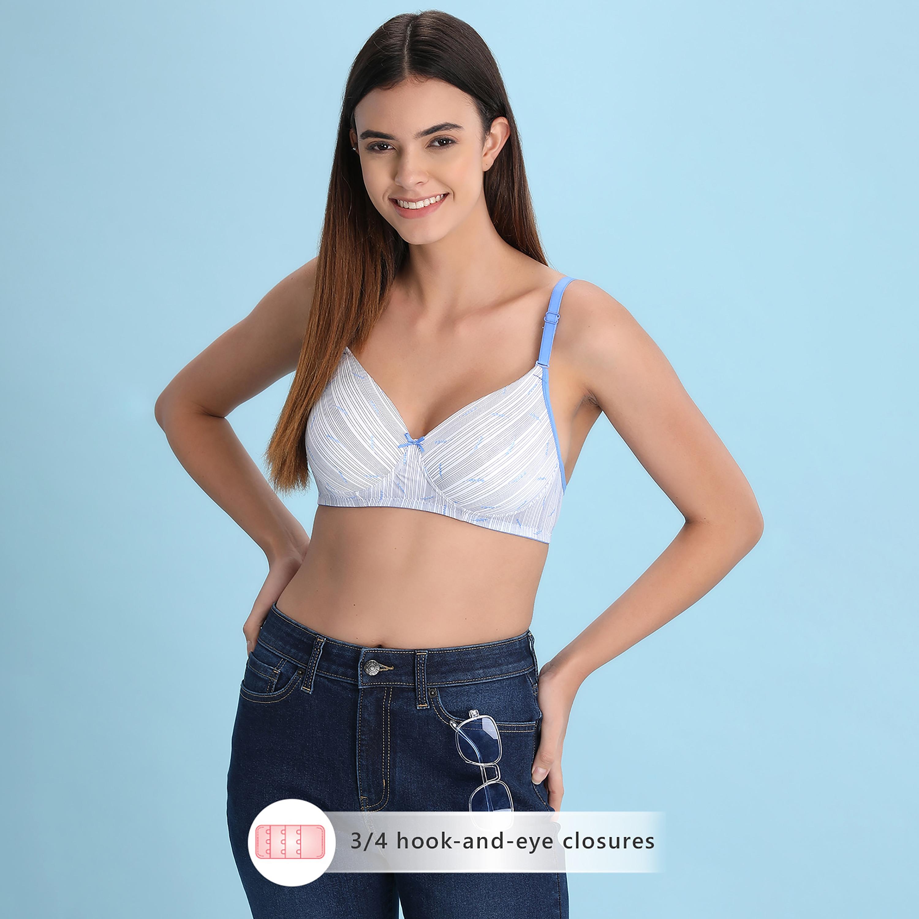 Clovia Stripes Padded Non-Wired Full Cup Multiway T-Shirt Bra-women-clothing-lingerie-bras-image-1