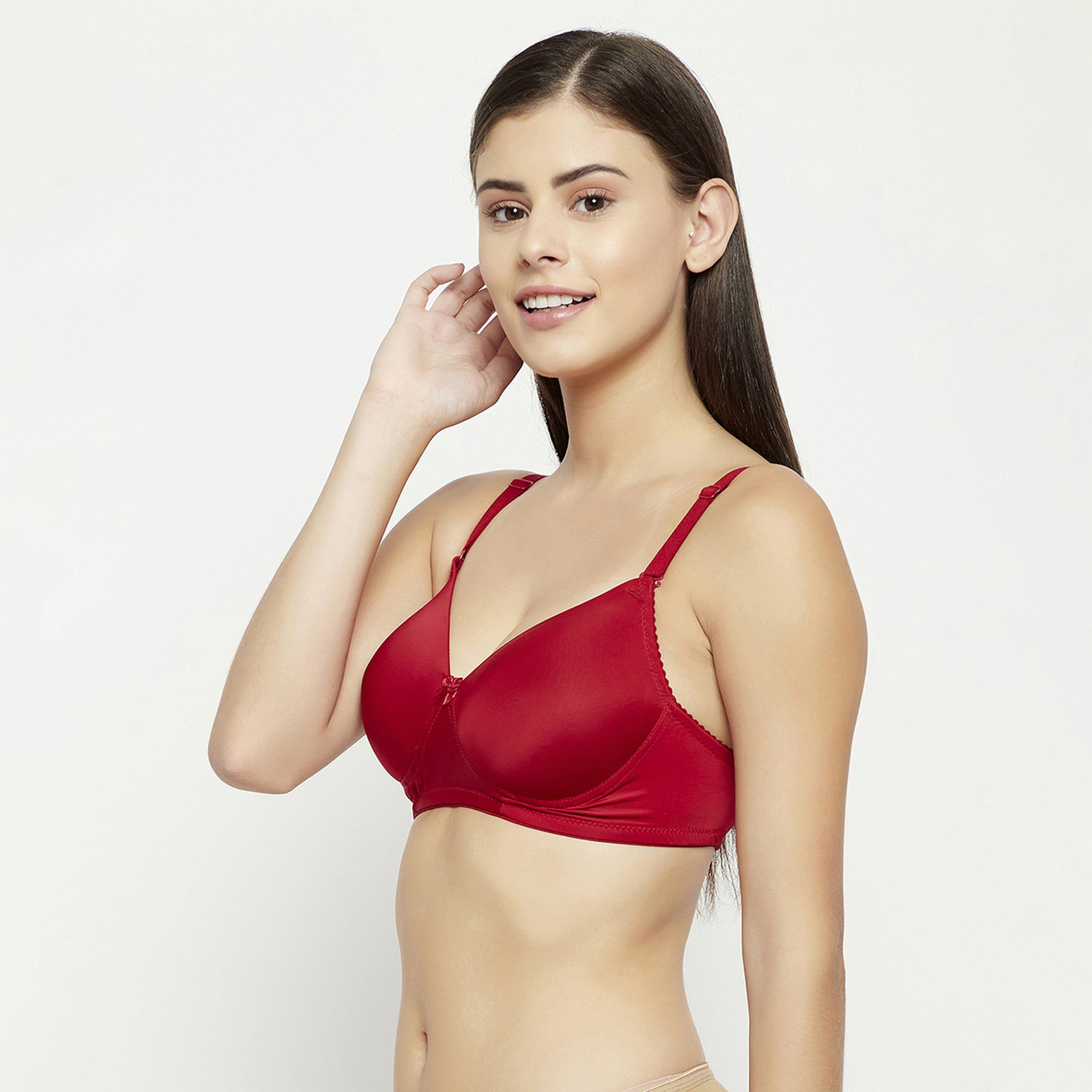 Clovia Padded Non-Wired Full Cup Women's Multiway T-shirt Bra in Pink-women-clothing-lingerie-bras-image-2