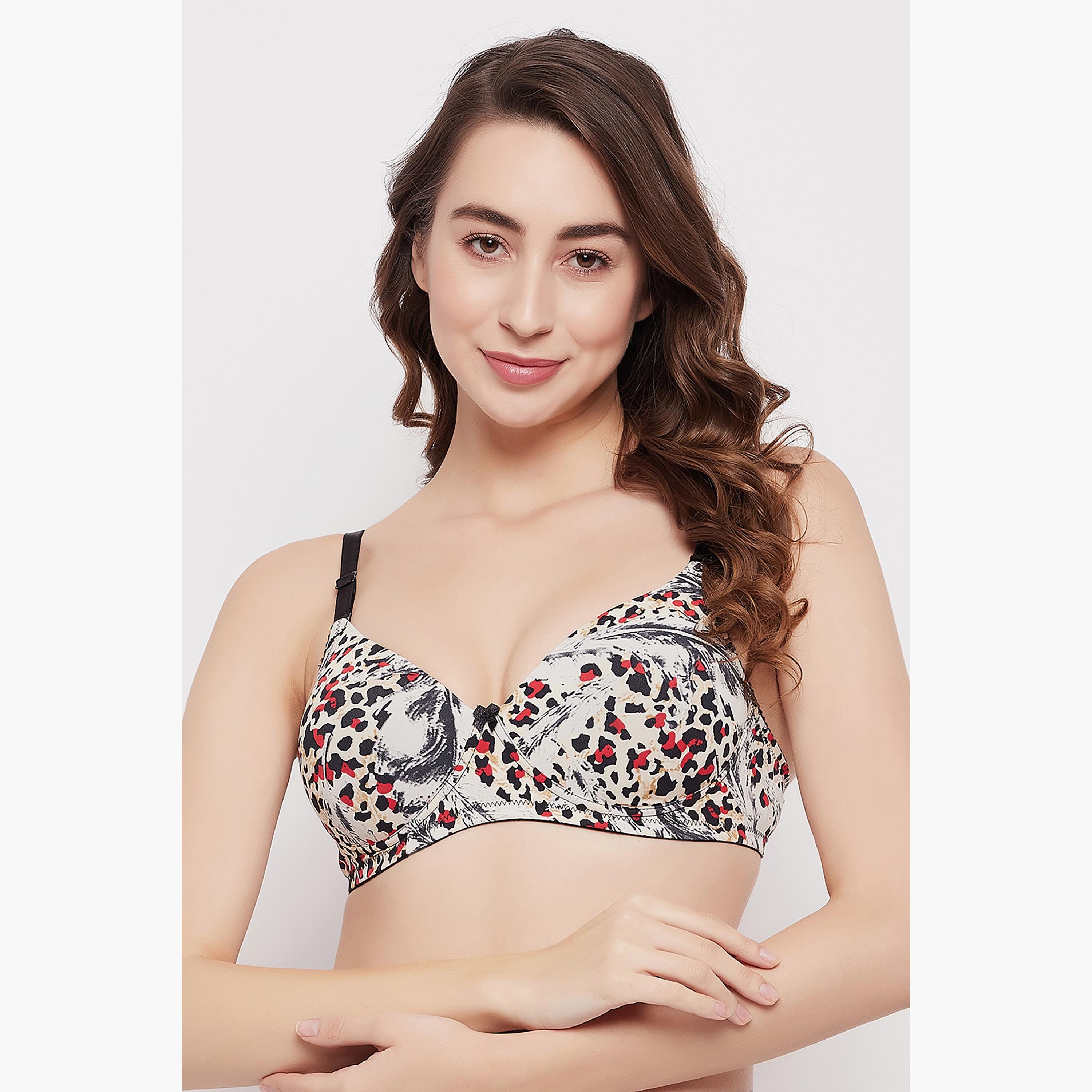 Clovia Printed Padded Non-Wired Full Cup Multiway T-Shirt Bra-women-clothing-lingerie-bras-image-1