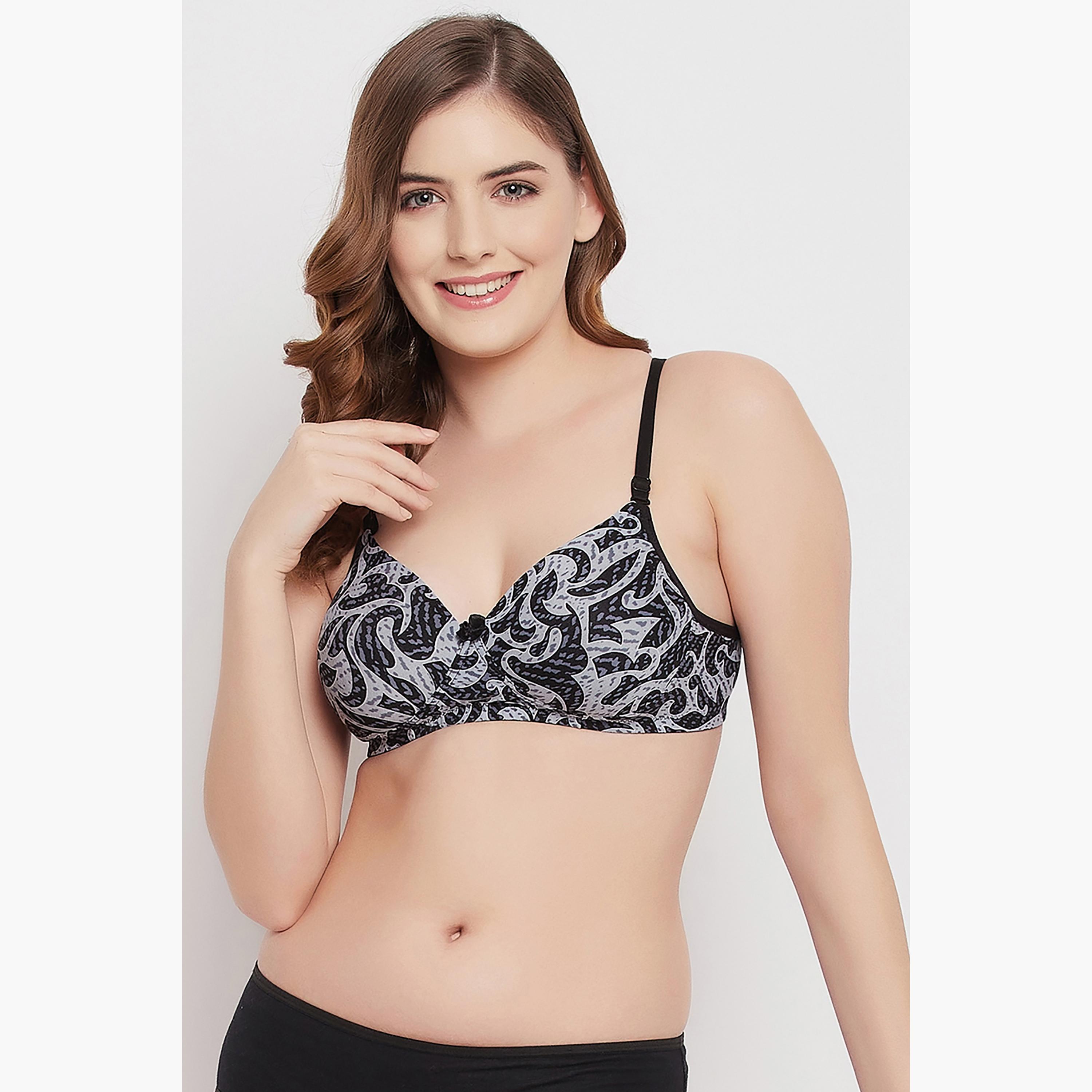 Clovia Printed Padded Non-Wired Full Cup Multiway T-Shirt Bra-women-clothing-lingerie-bras-image-1