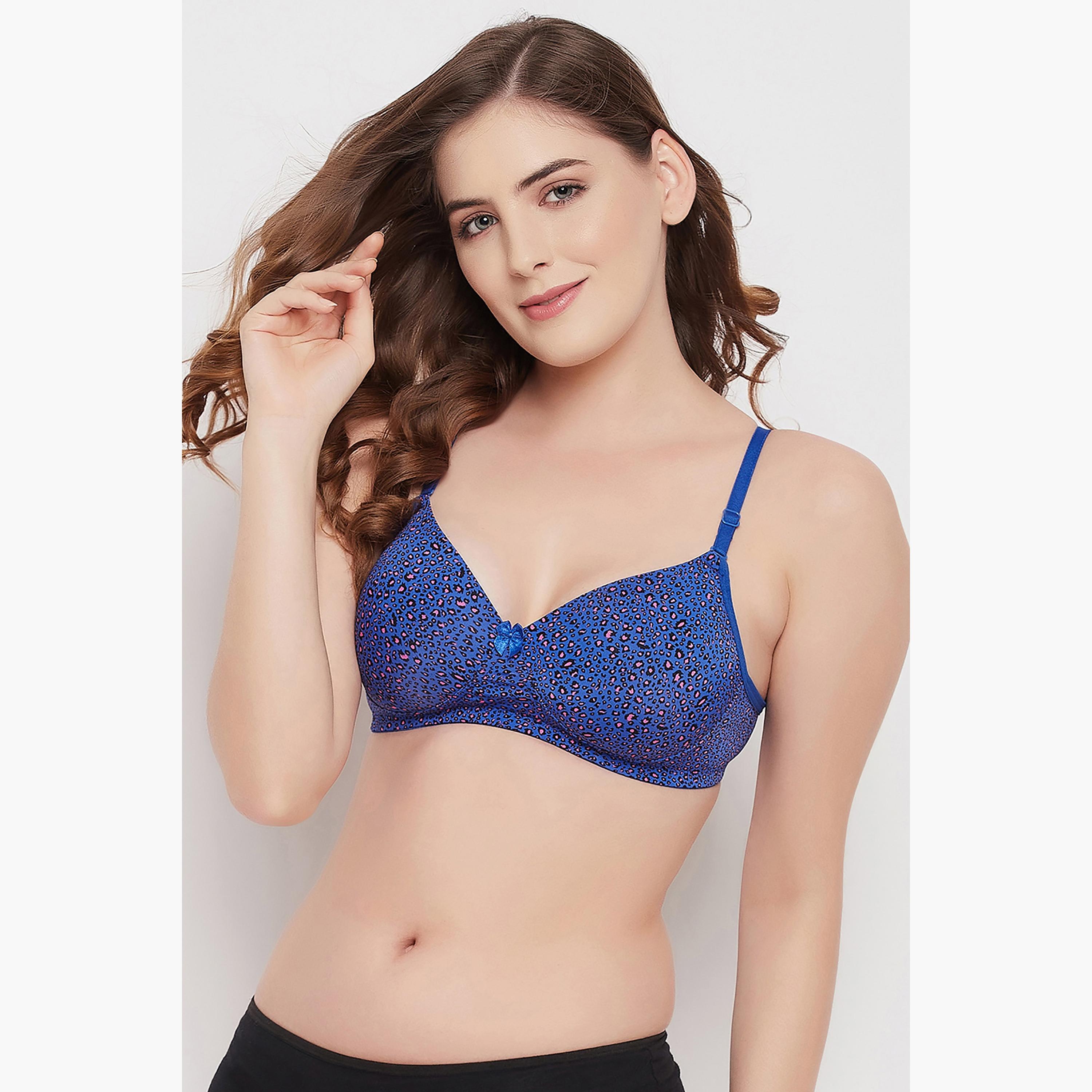 حمالة صدر ذات تي شيرت ملتي واي بكوب كامل ومبطنة غير سلكية بطبعات حيوانات من كلوفيا-women-clothing-lingerie-bras-image-1
