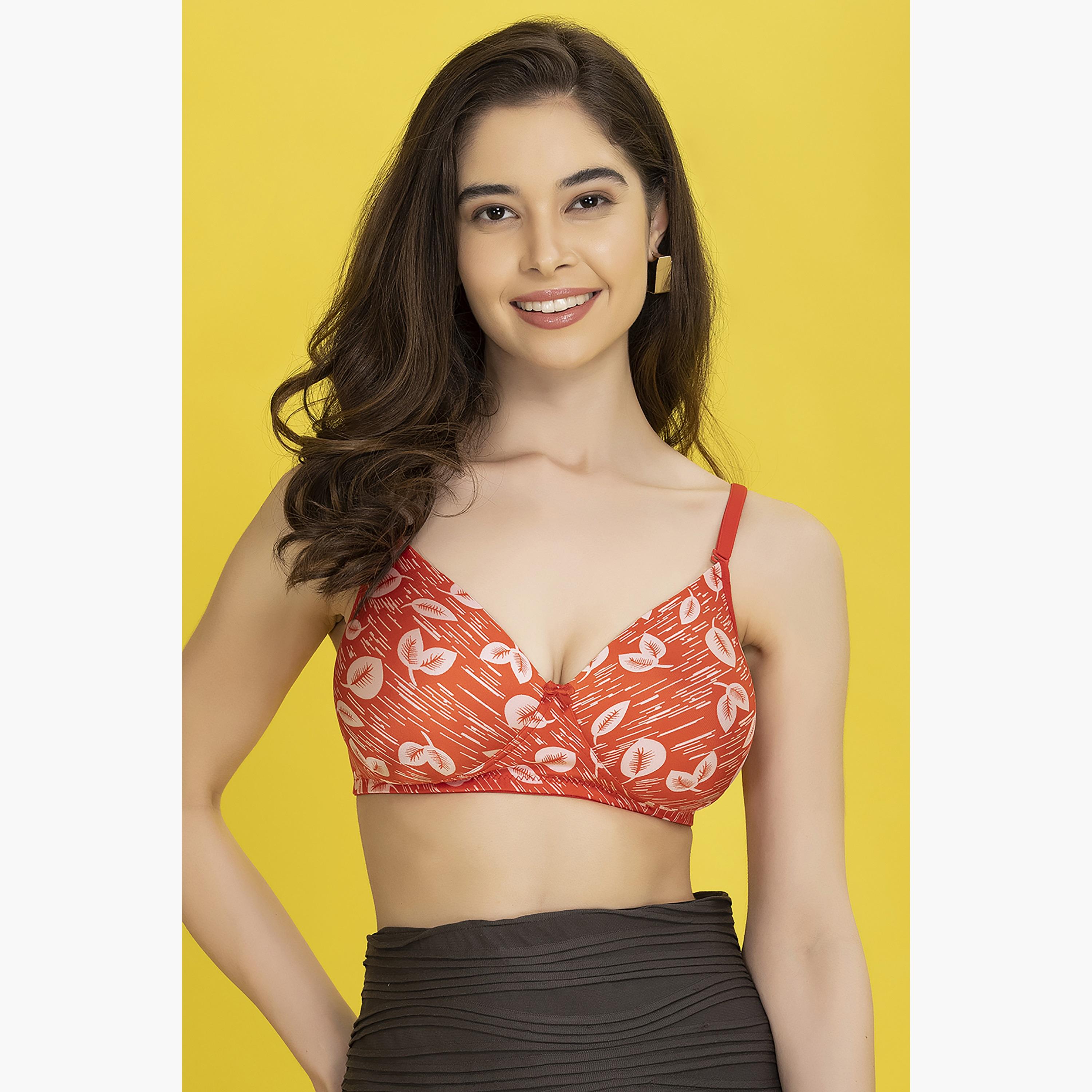 Clovia Printed Padded Non-Wired Full Cup Multiway T-Shirt Bra-women-clothing-lingerie-bras-image-1