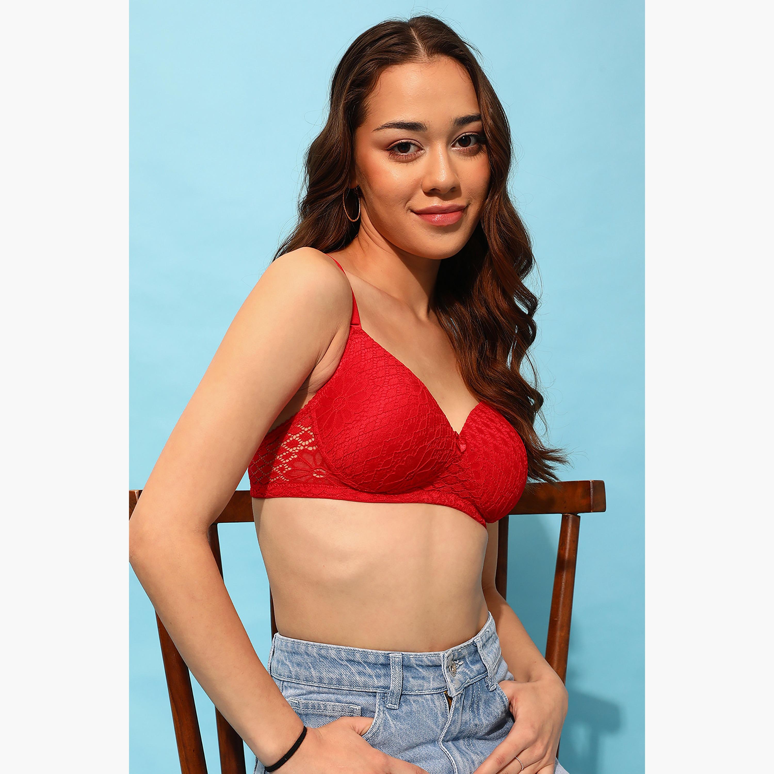Clovia Lace Padded Non-Wired Full Cup Multiway T-Shirt Bra-women-clothing-lingerie-bras-image-1