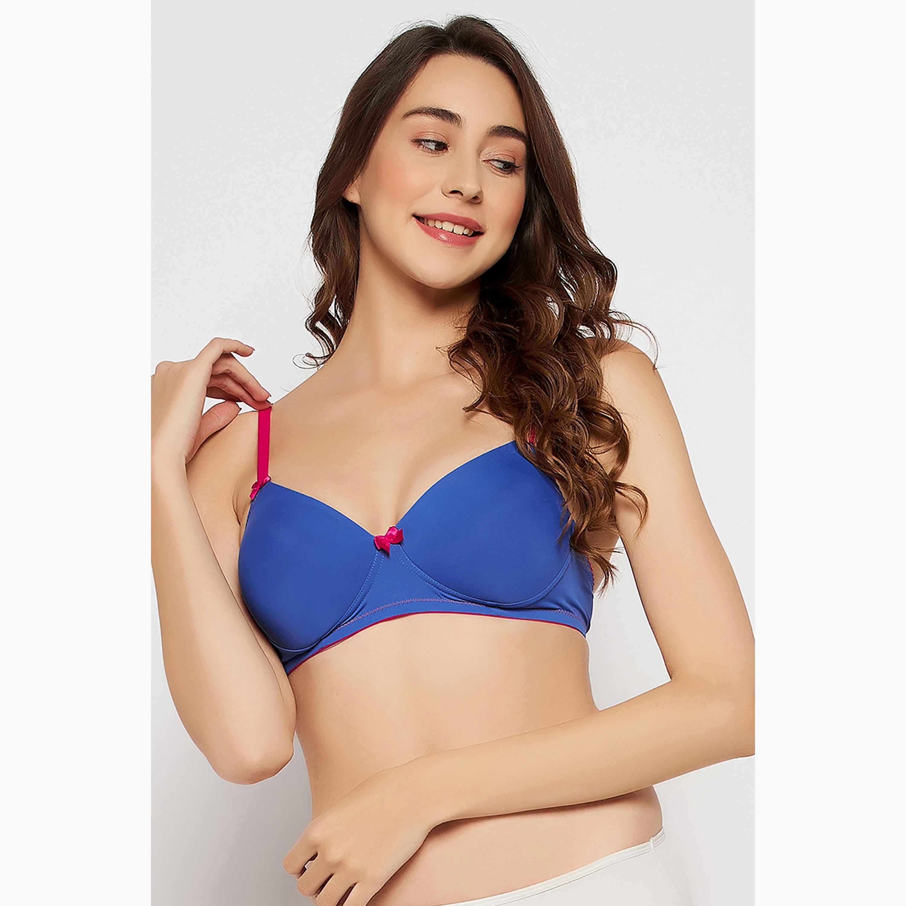 Clovia Solid Padded Non-Wired Full Cup T-Shirt Bra-women-clothing-lingerie-bras-image-1
