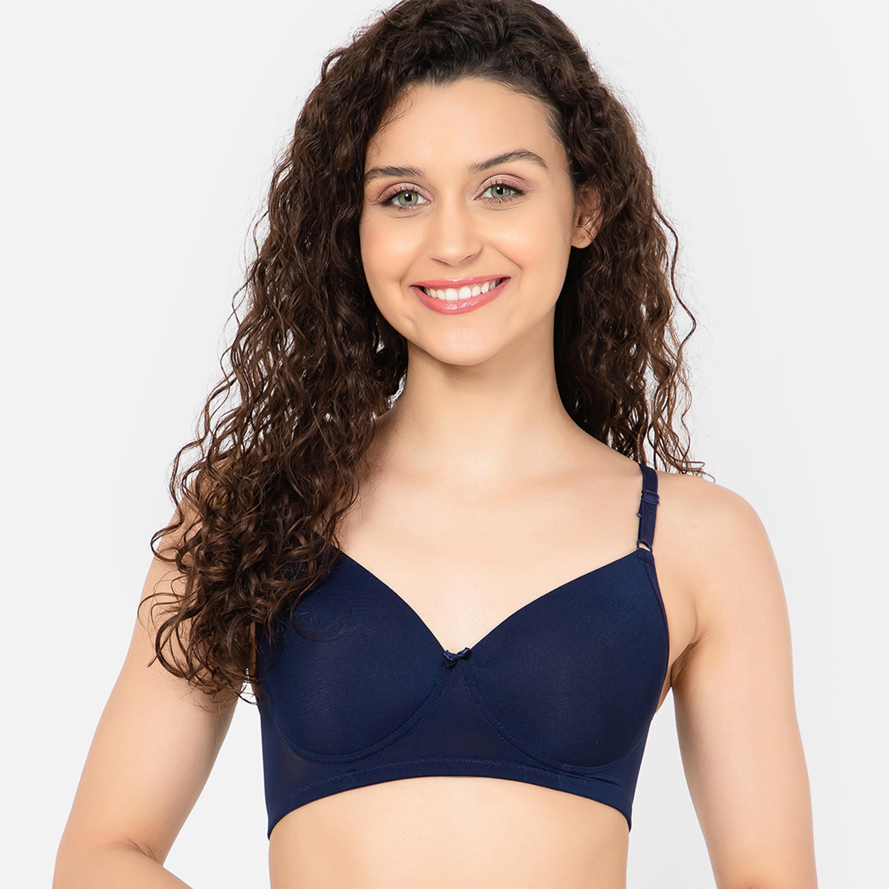 حمالة صدر ذات تي شيرت كوب كامل بمبطن غير سلكية ودانتيل من كلوفيا-women-clothing-lingerie-bras-image-2
