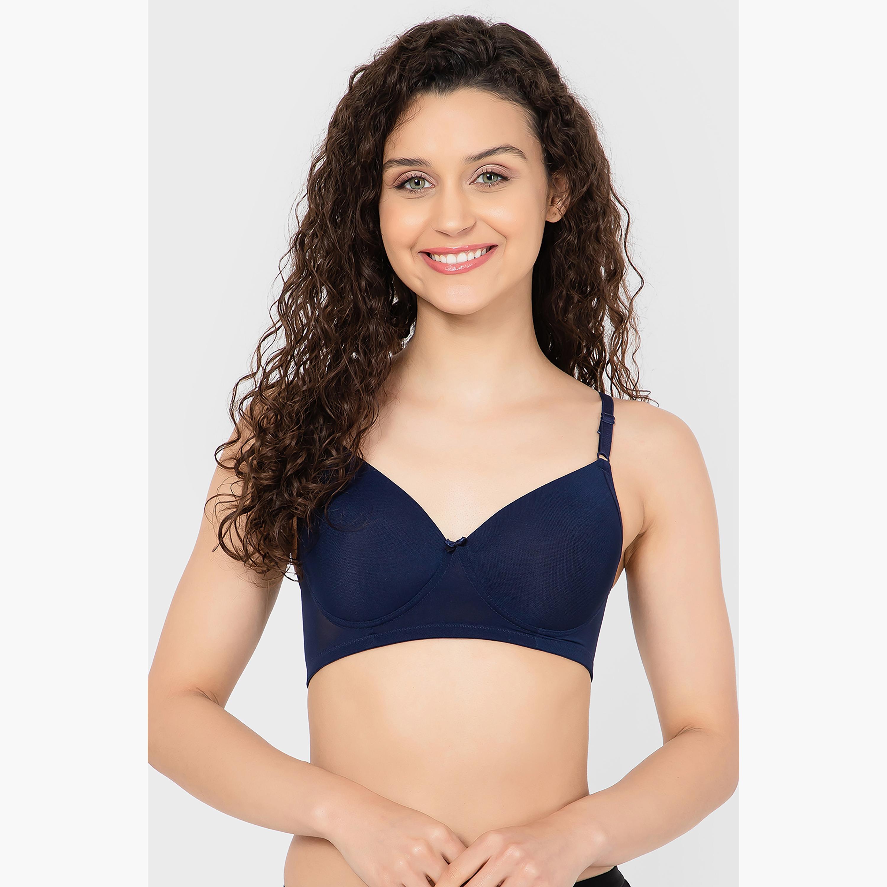حمالة صدر ذات تي شيرت كوب كامل بمبطن غير سلكية ودانتيل من كلوفيا-women-clothing-lingerie-bras-image-1