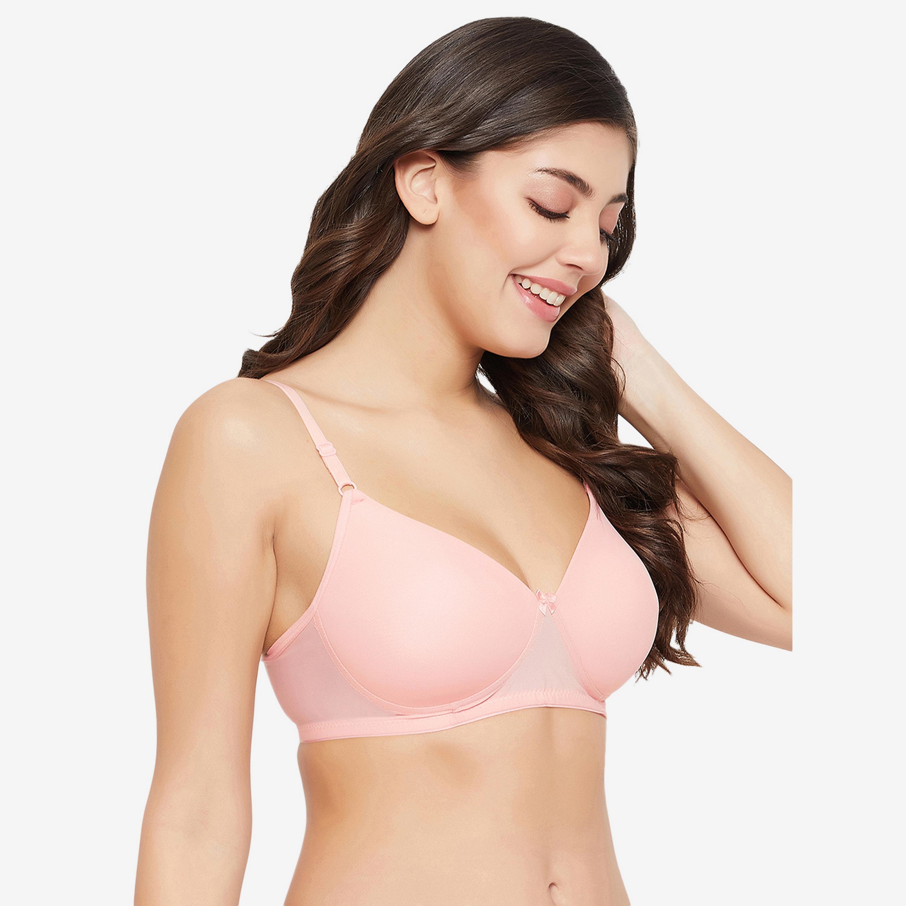 Clovia Padded Non-Wired Full Cup Women's Multiway T-shirt Bra in Orange-women-clothing-lingerie-bras-image-3